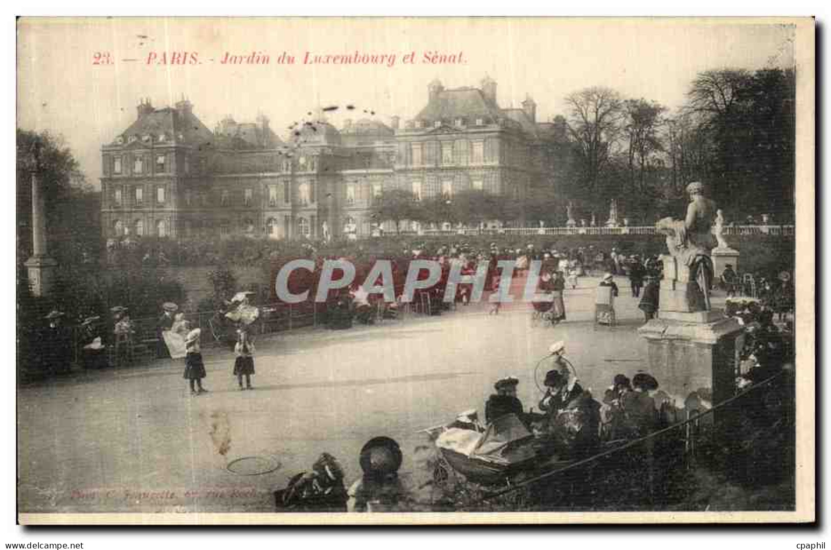 CPA Paris Jardins Du Luxembourg et Senat Enfants