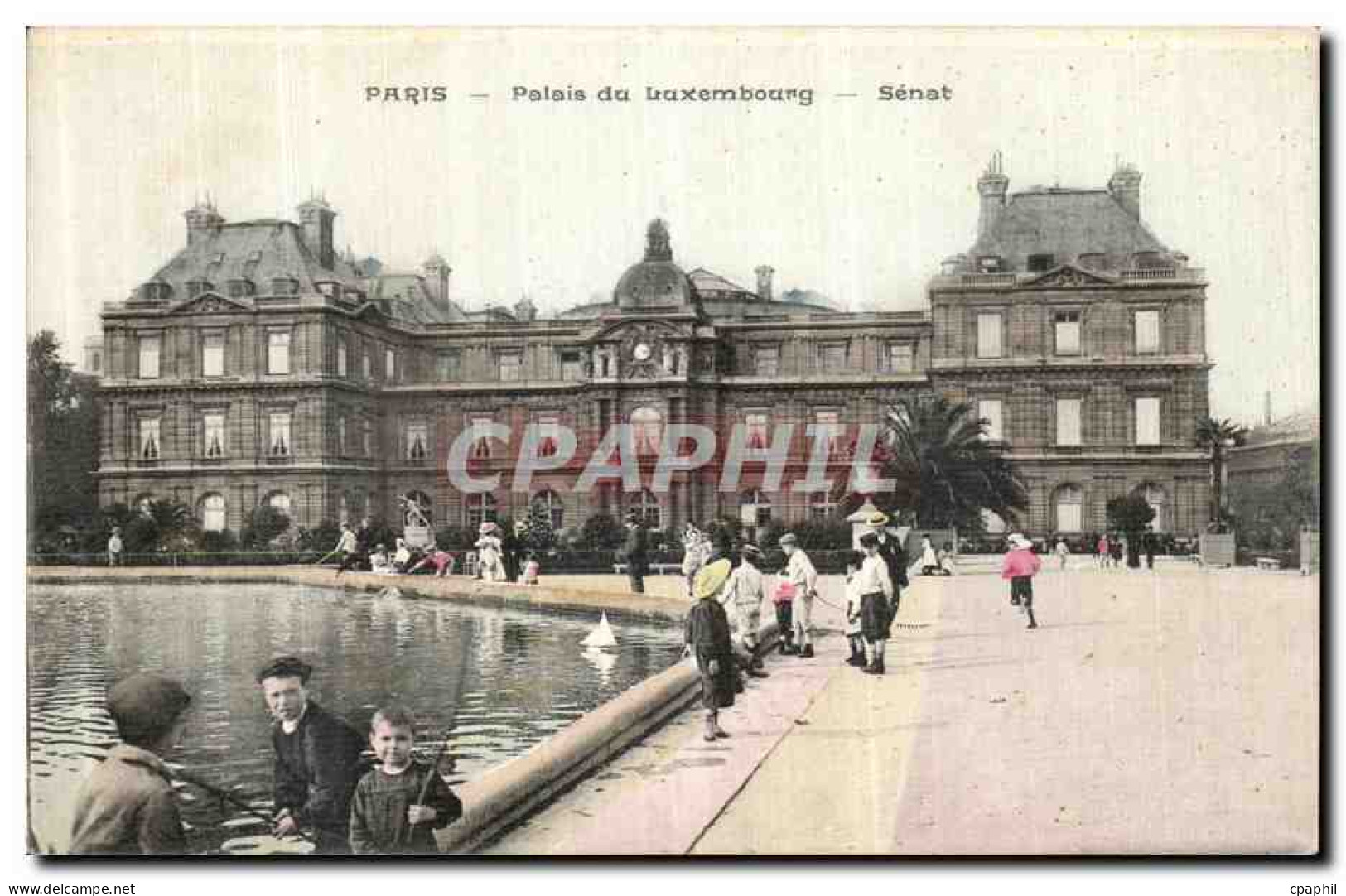 CPA Paris Jardins Du Luxembourg Senat Enfants