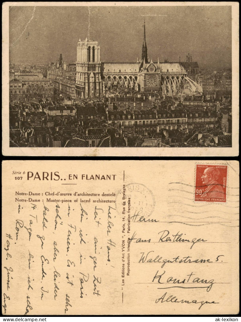 CPA Paris Kathedrale Notre-Dame 1930