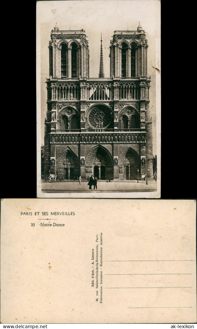 CPA Paris Kathedrale Notre-Dame 1930