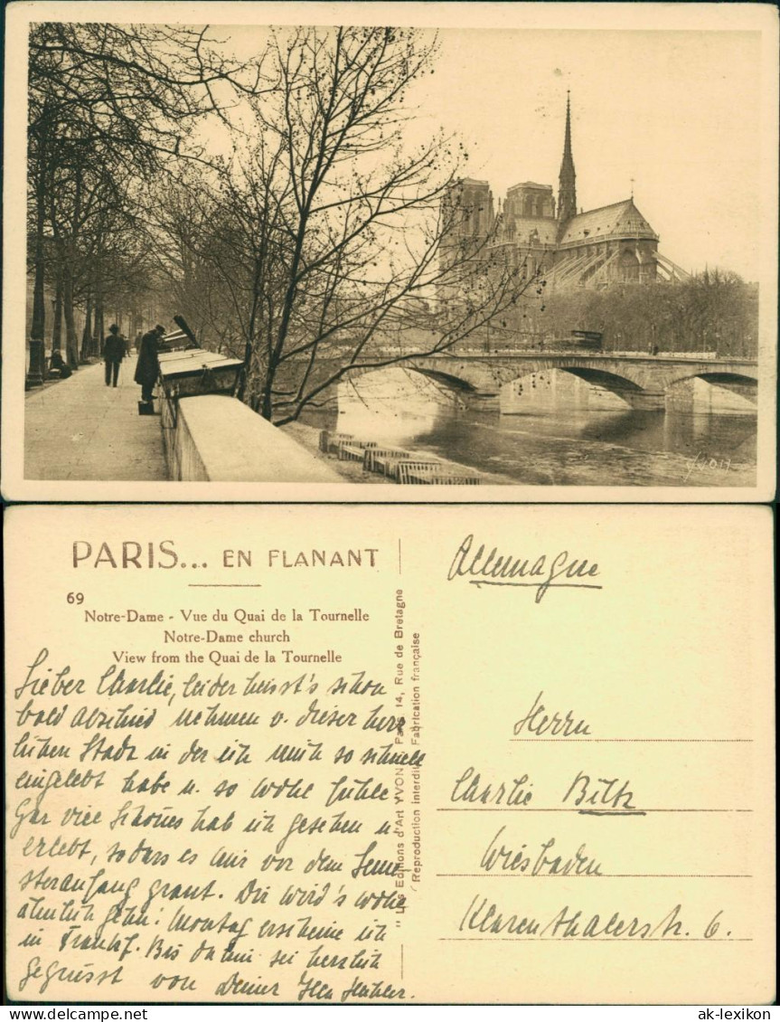 CPA Paris Kathedrale Notre-Dame la Tournelle 1928