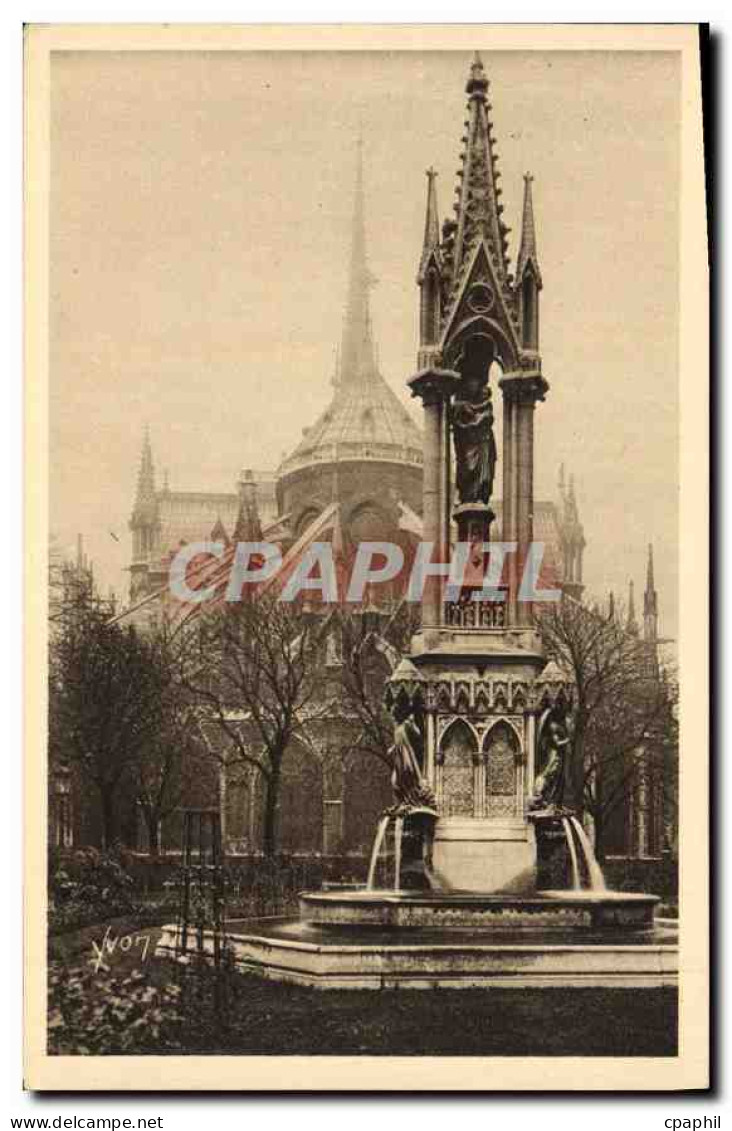 CPA Paris L'Abside de Notre Dame