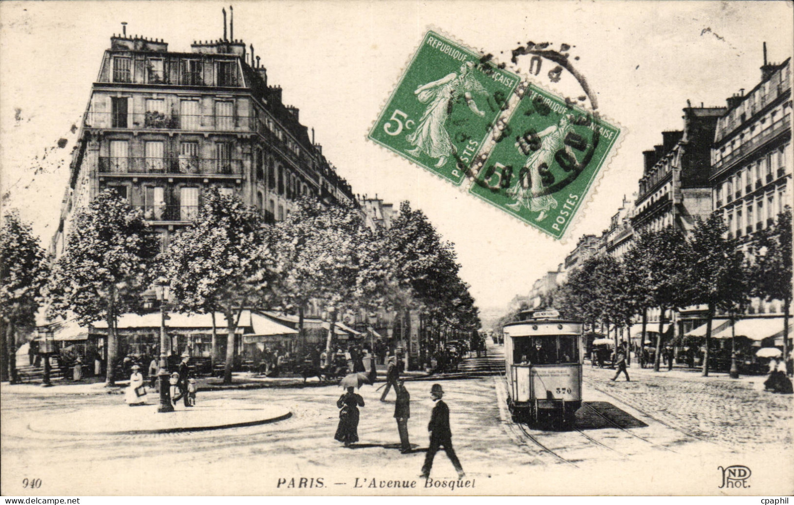 CPA Paris L'avenue Bosquet