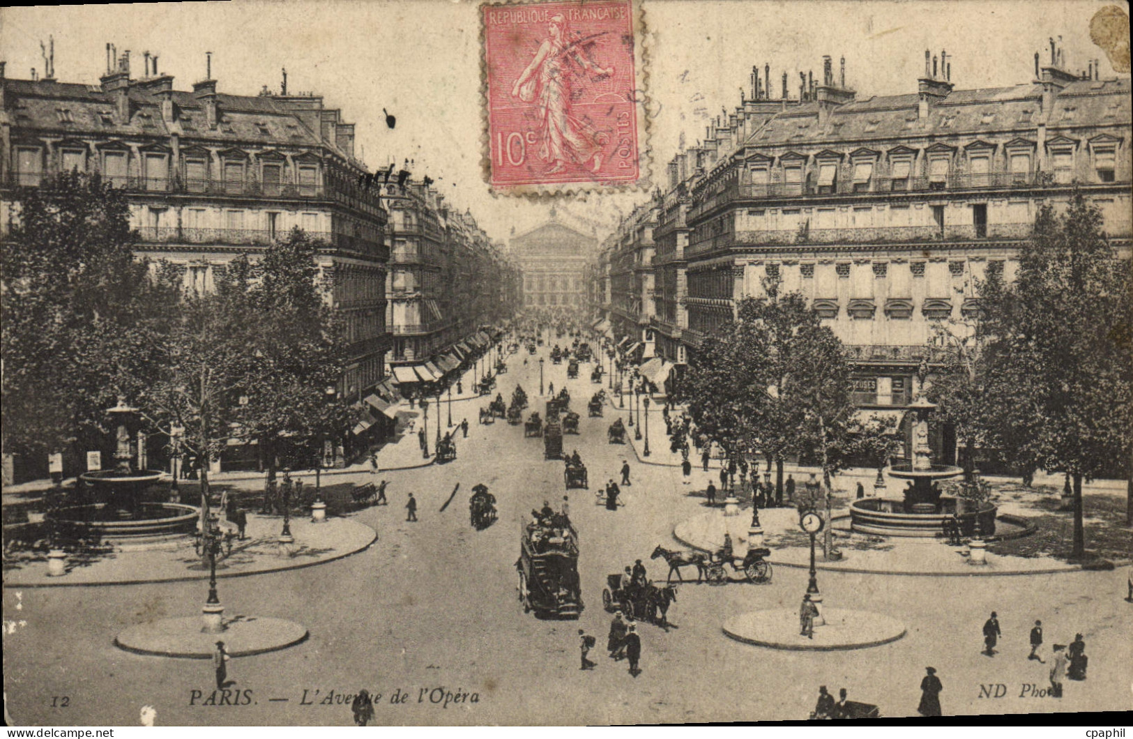 CPA Paris L'Avenue de I'Opera