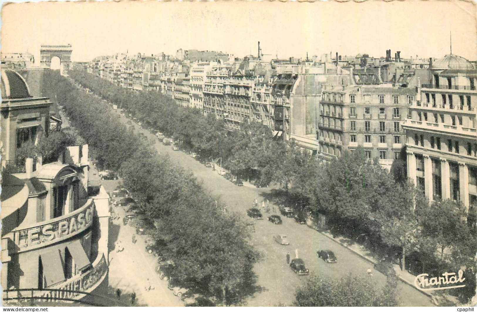 CPA Paris l'avenue des Champs Elysees