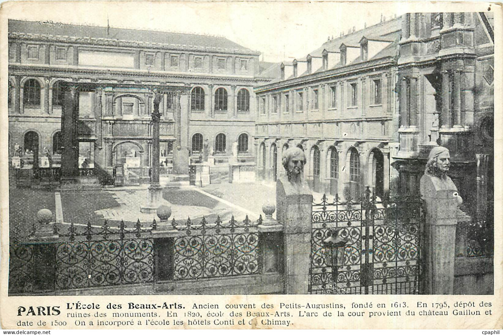 CPA Paris l'Ecole des Beaux Arts