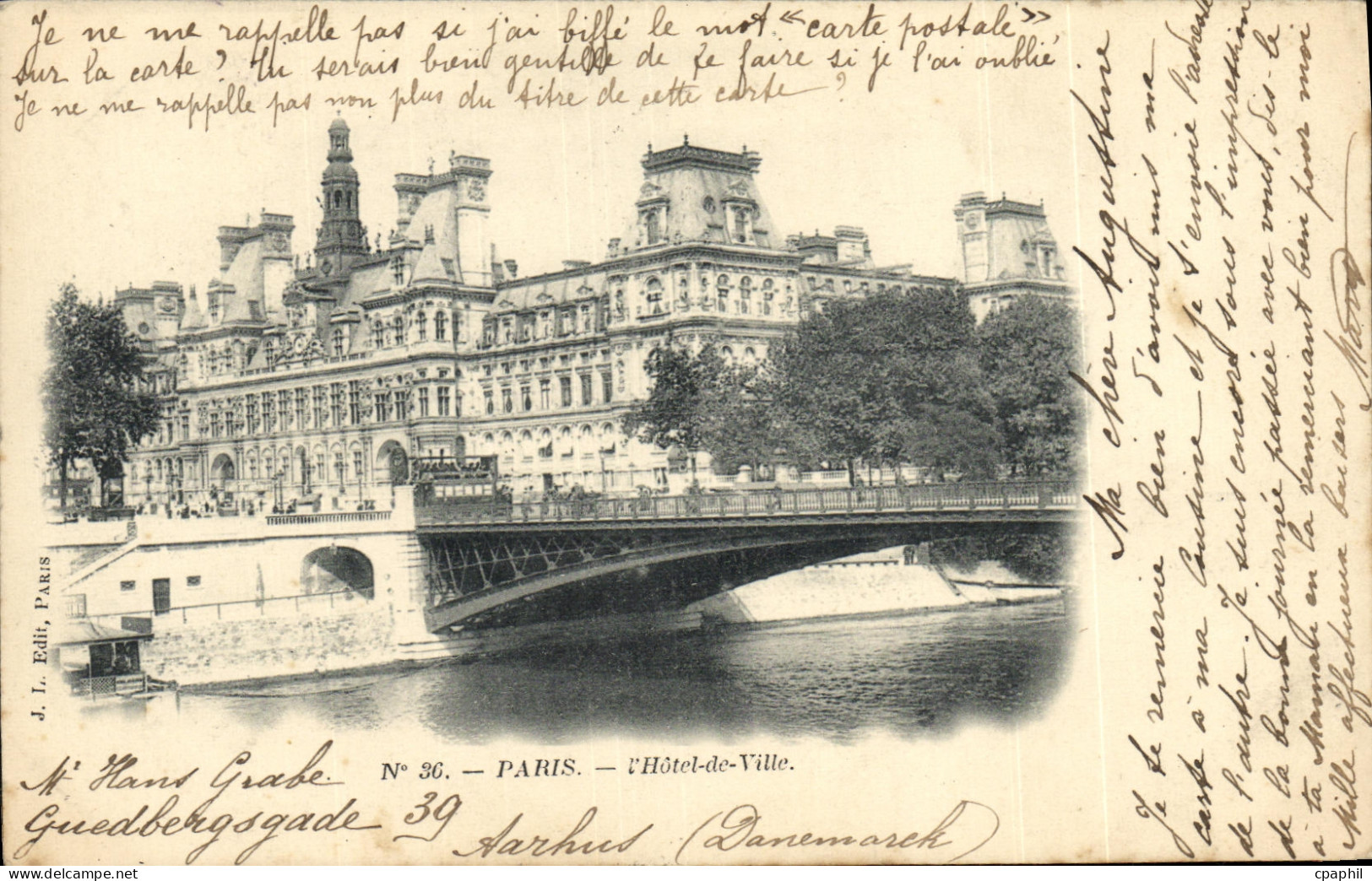 CPA Paris l Hotel de Ville