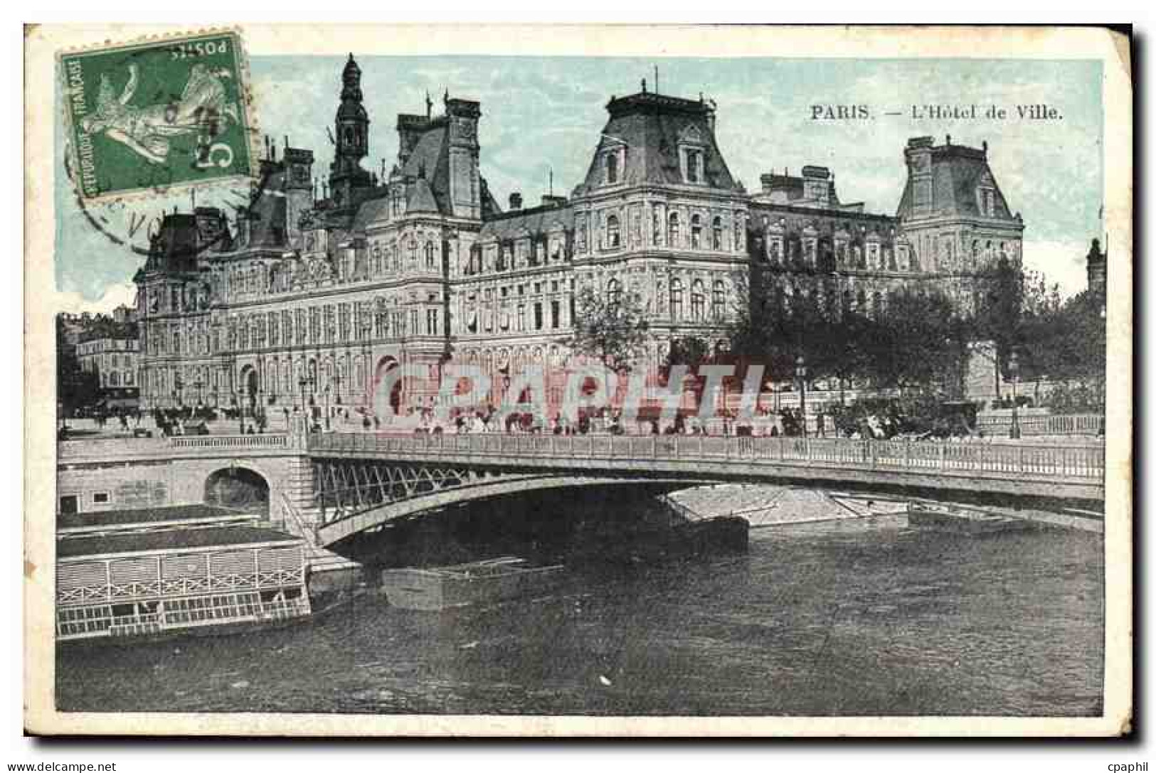 CPA Paris l'hotel de Ville