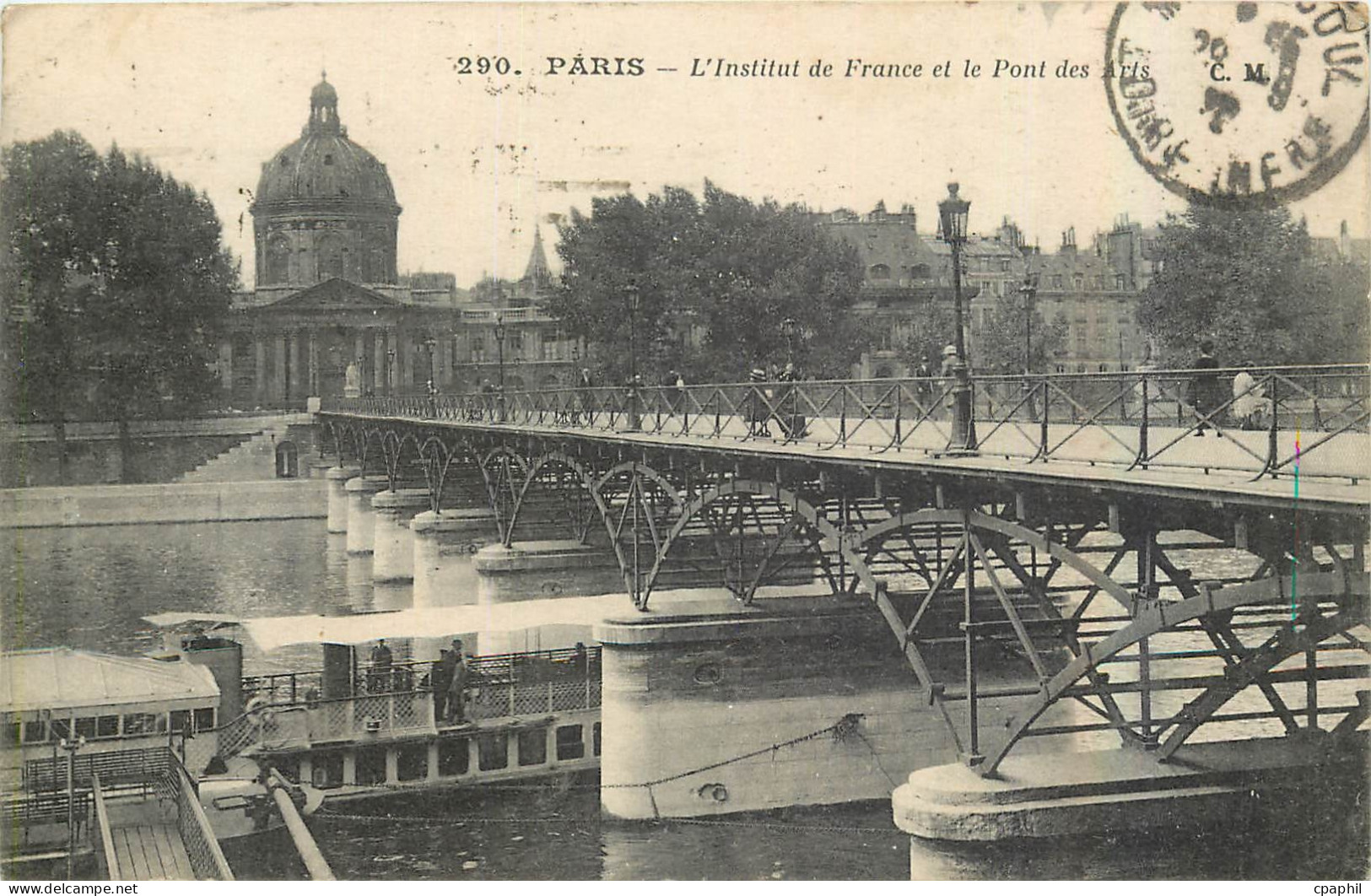 CPA Paris L'Institut de France et le Pont des Arts