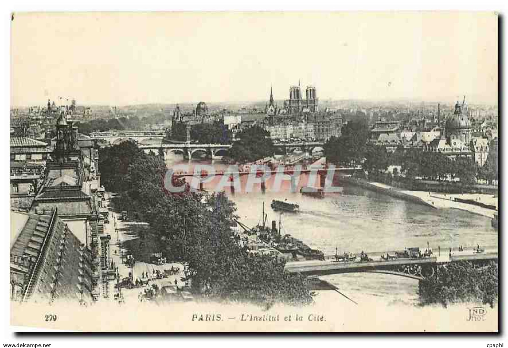 CPA Paris L'Institut et la Cite