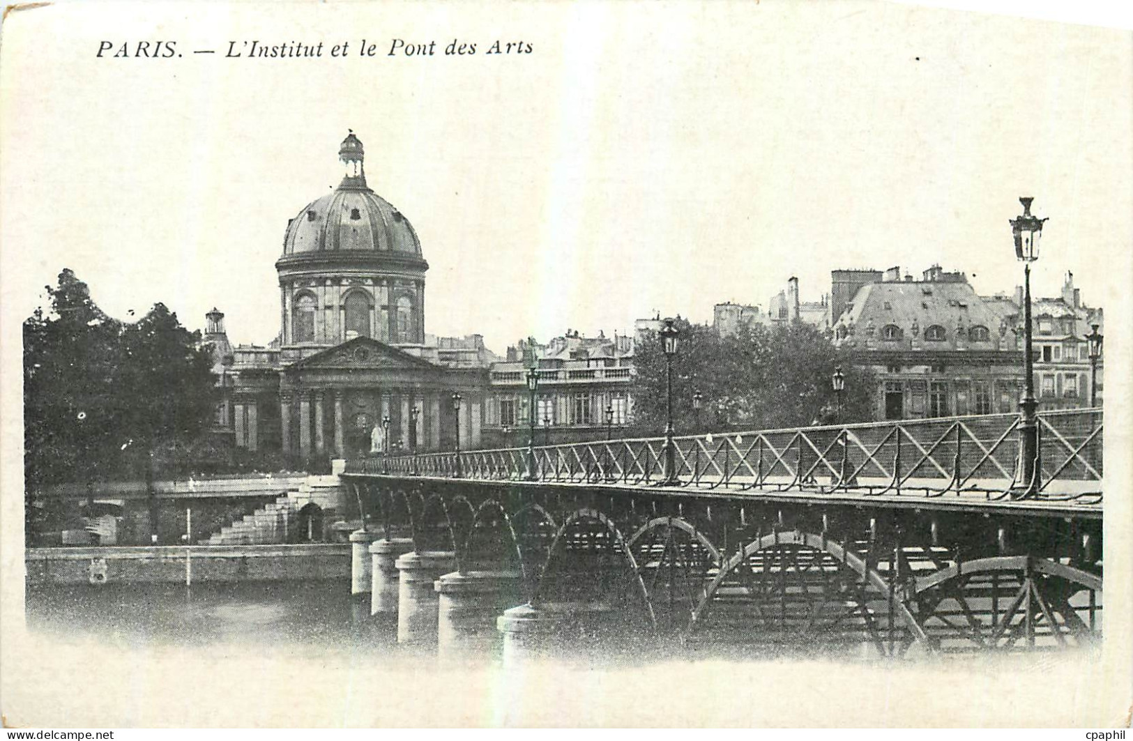 CPA Paris l'Institut et le Pont des Arts