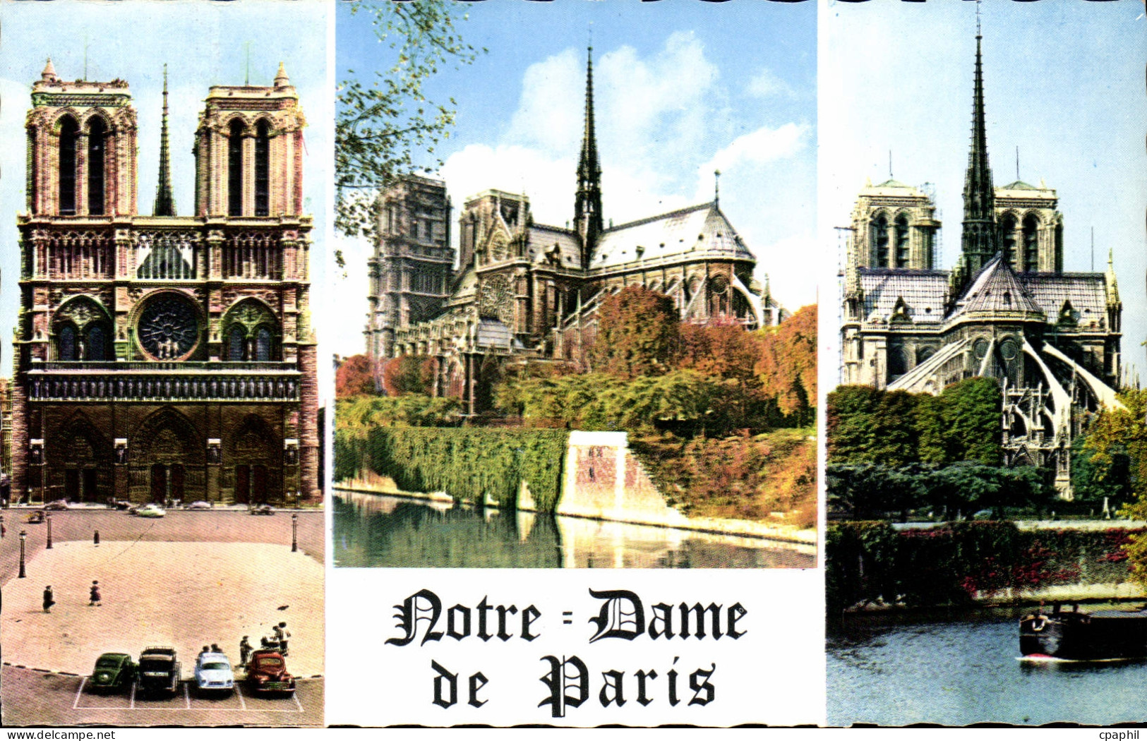 CPA Paris La Cathedrale Notre Dame de Paris