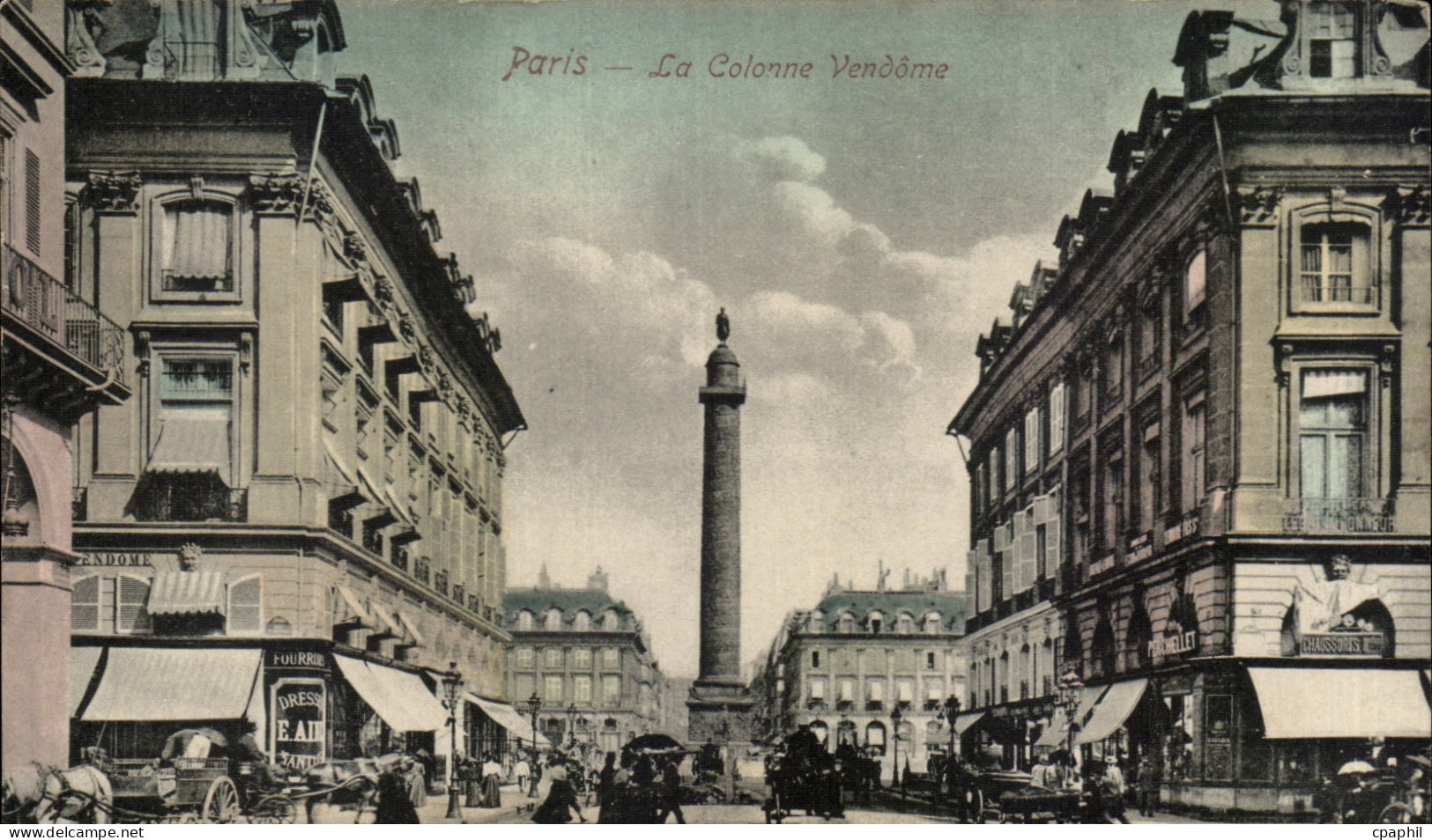 CPA Paris La colonne Vendome