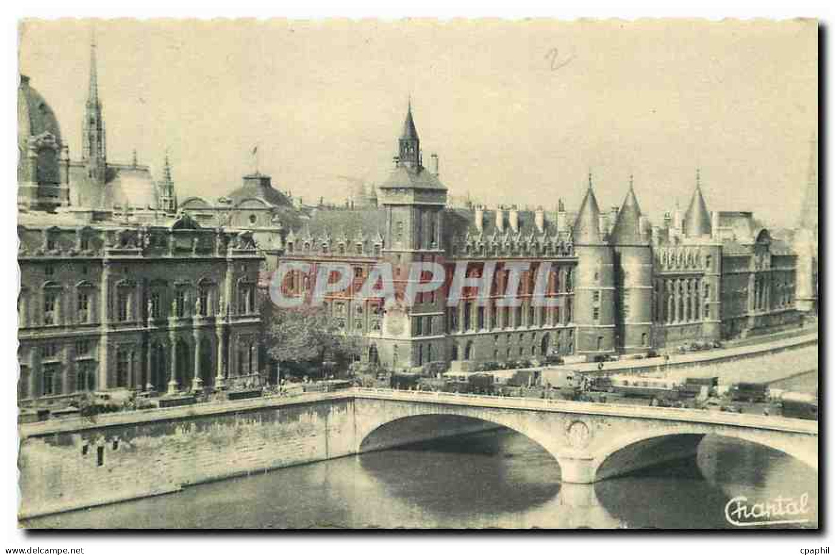 CPA Paris La Conciergerie et la Seine