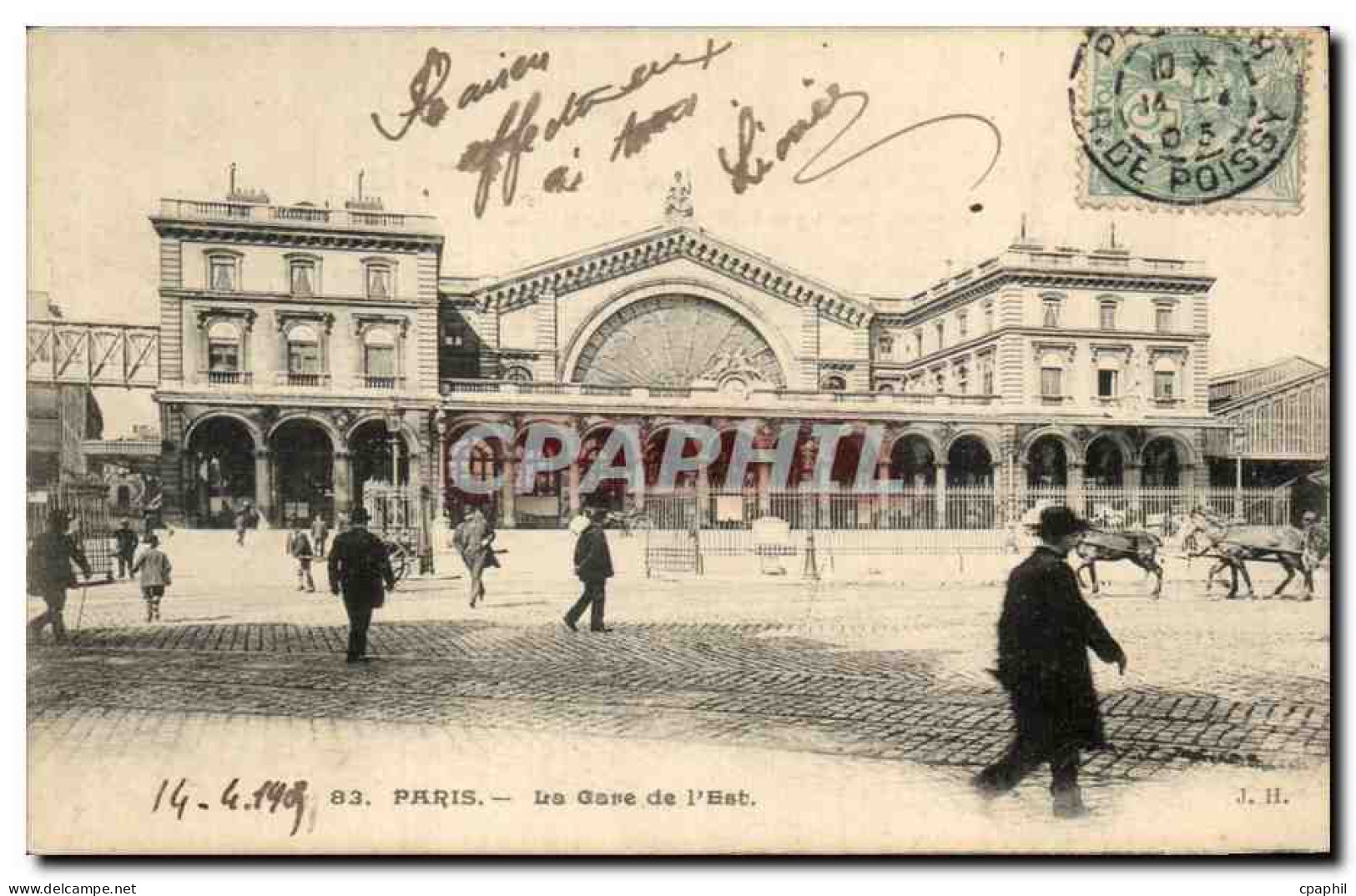 CPA Paris La Gare de I est