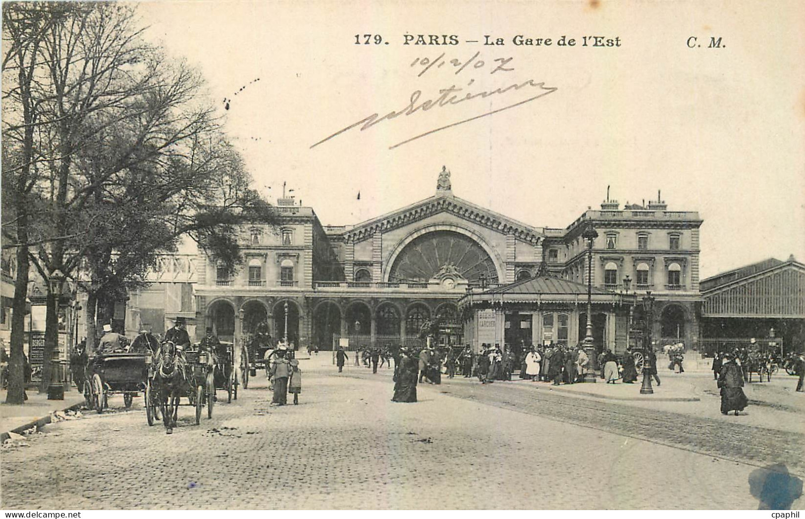 CPA Paris La Gare de l'Est