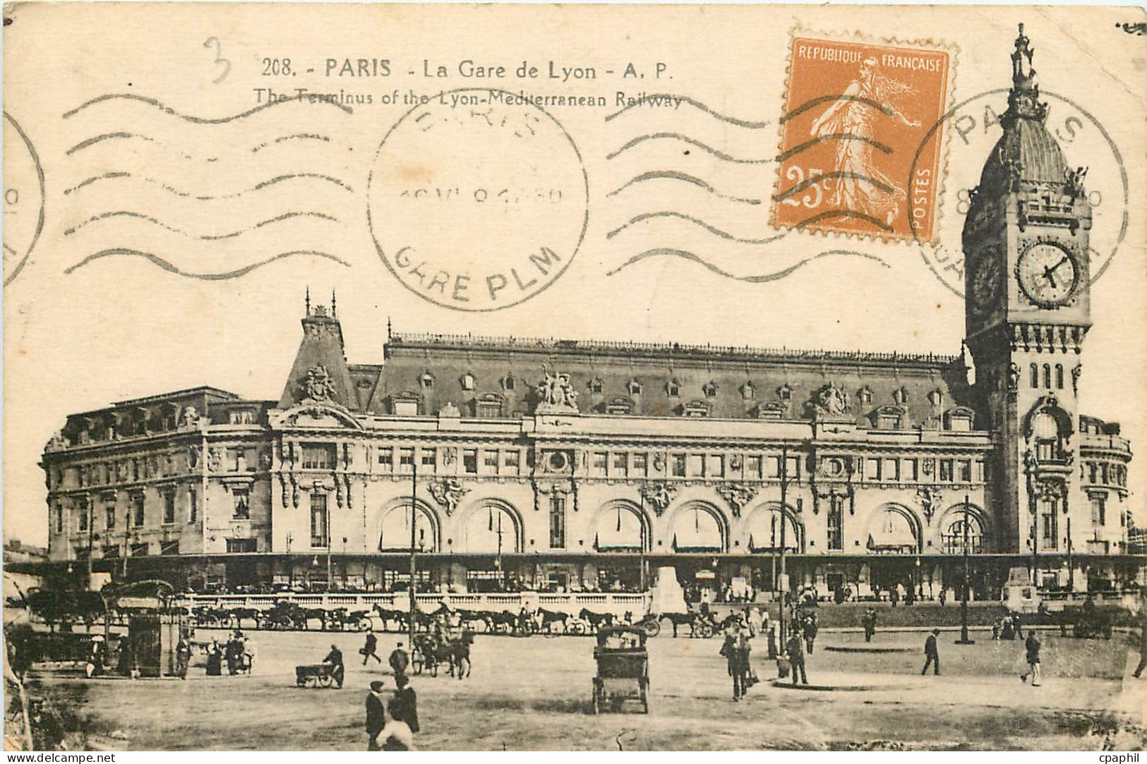 CPA Paris La Gare de Lyon