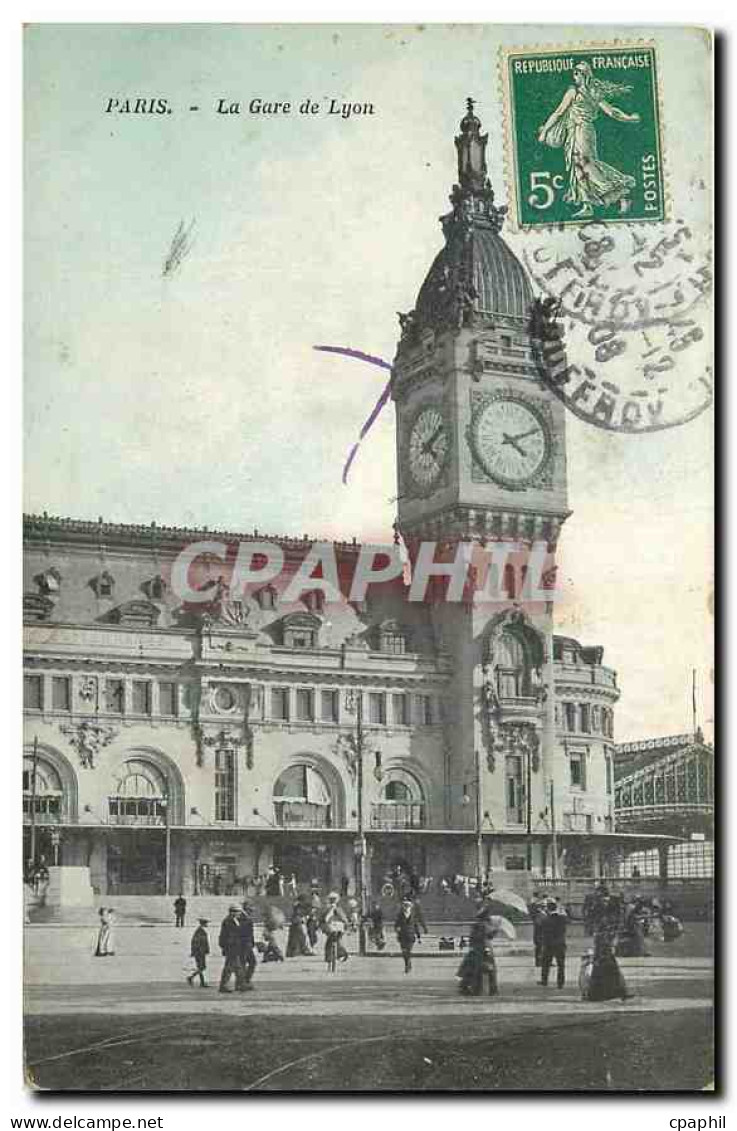 CPA Paris La Gare de Lyon
