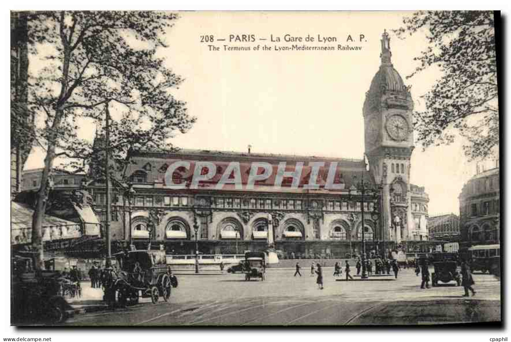 CPA Paris la Gare de Lyon