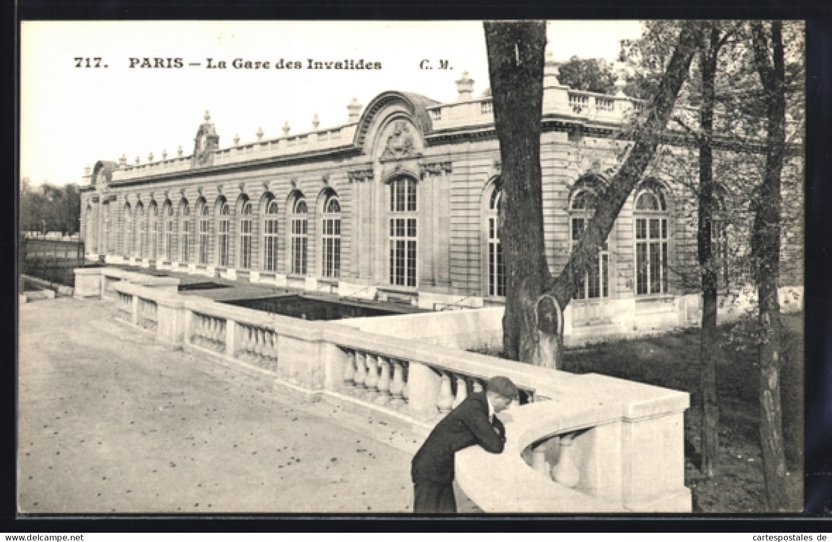CPA Paris, La Gare des Invalides