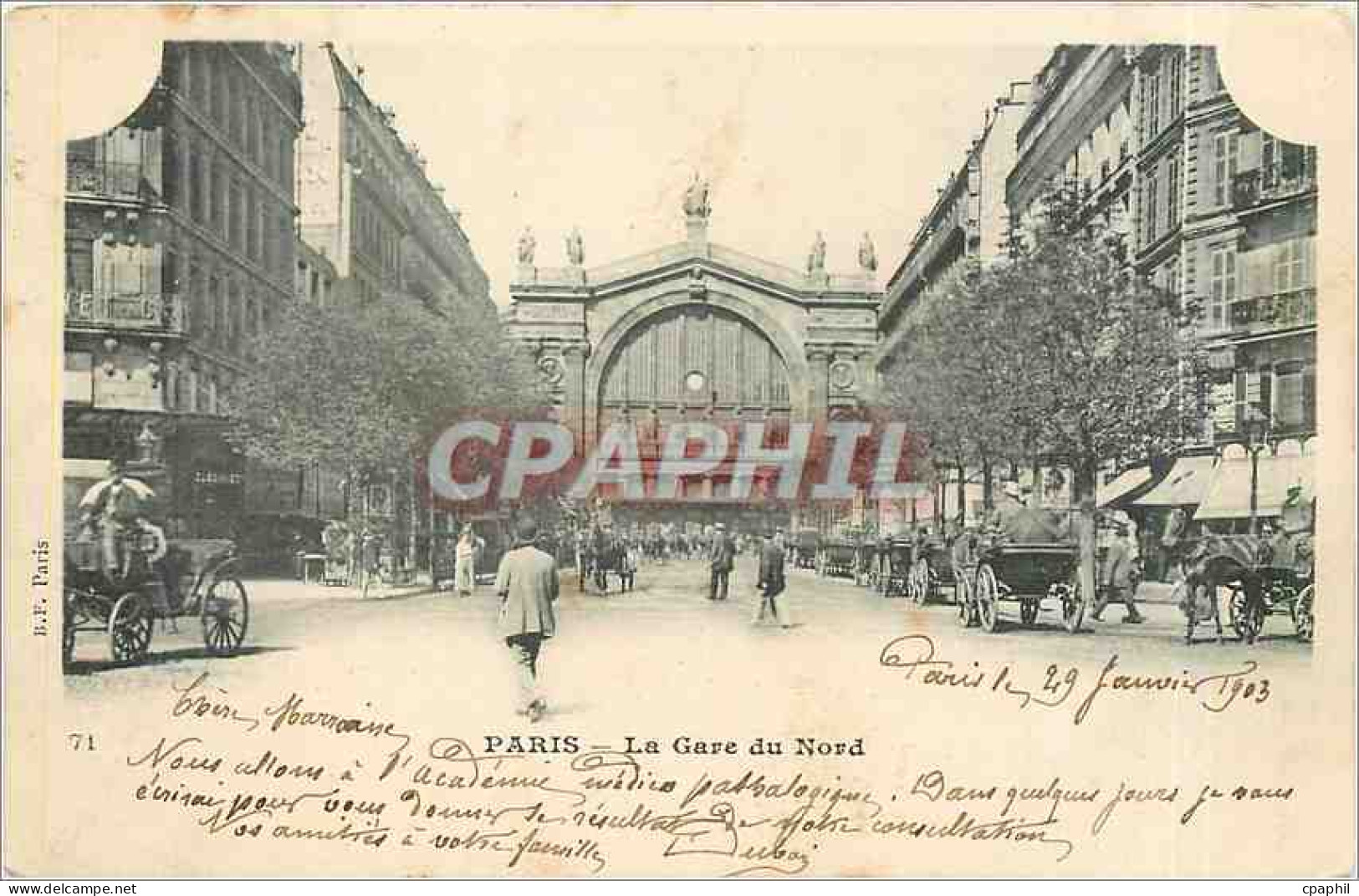 CPA Paris La Gare du Nord