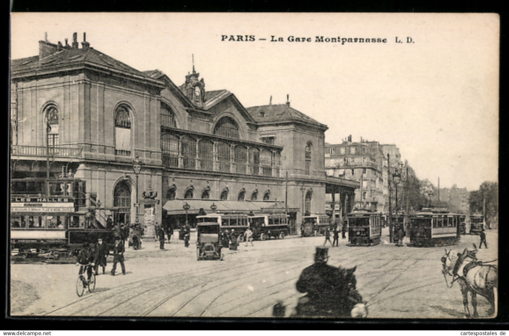 CPA Paris, La Gare Montparnasse