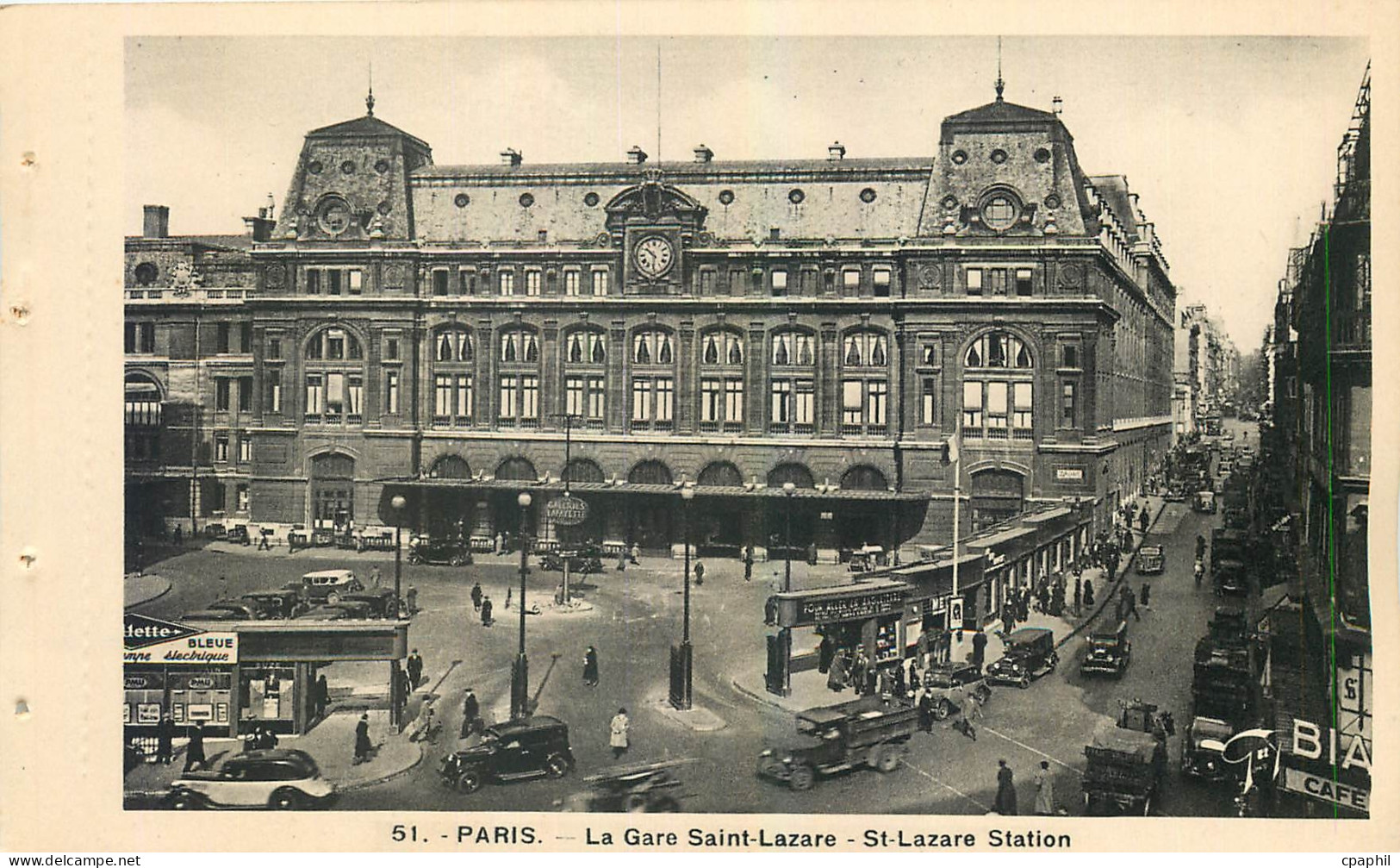 CPA Paris La Gare Saint Lazare