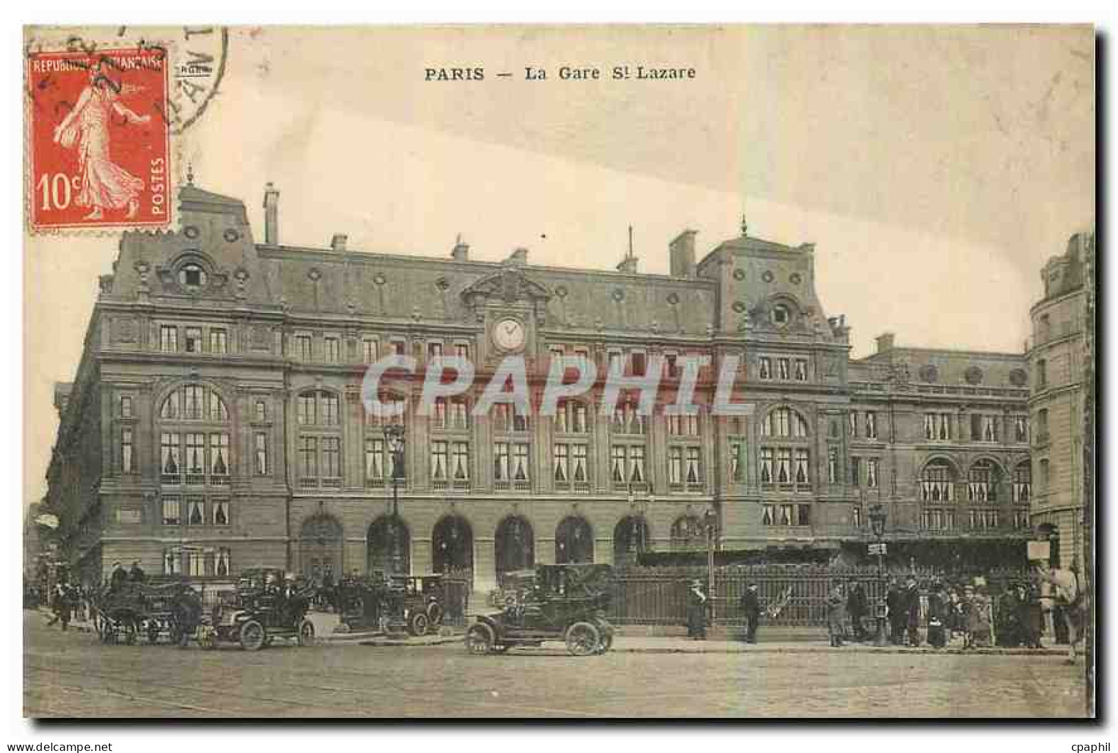 CPA Paris la Gare St Lazare
