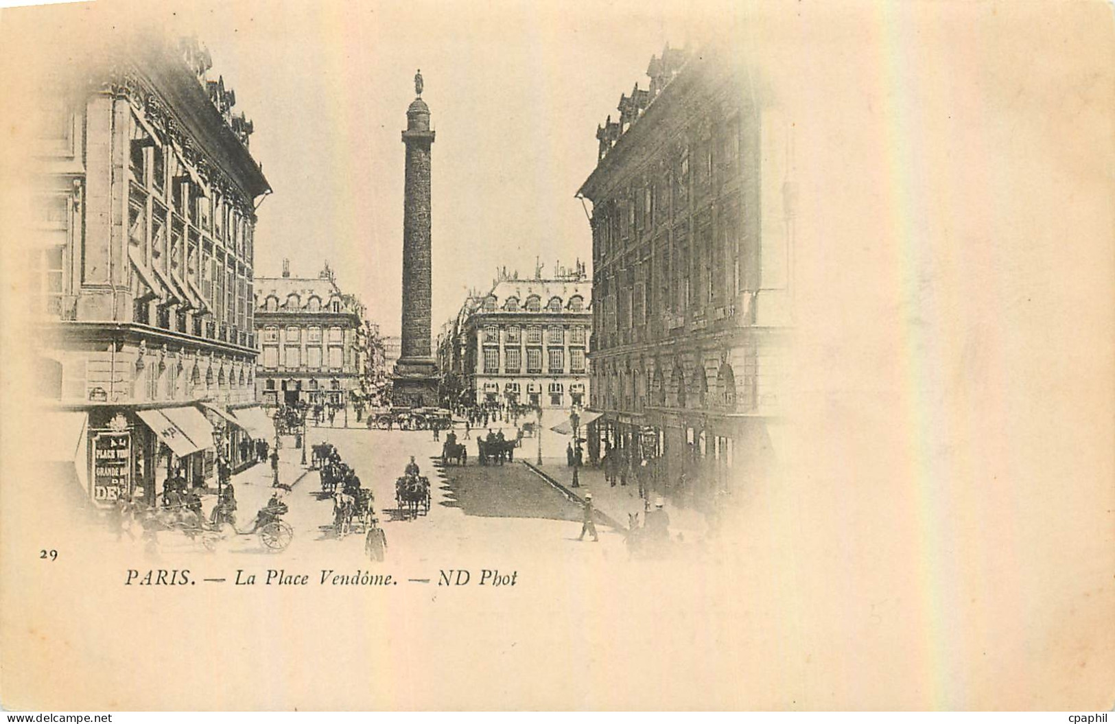 CPA Paris la Place Vendome