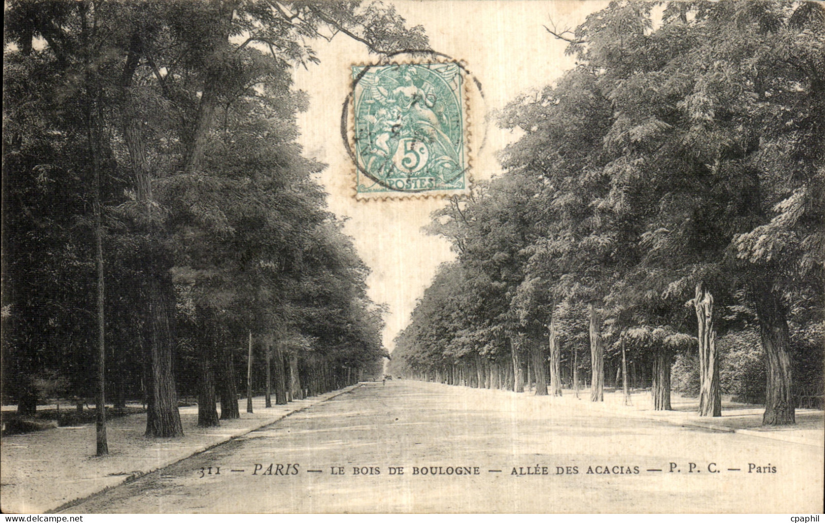 CPA Paris Le Bois de Boulogne Allee des Acacias