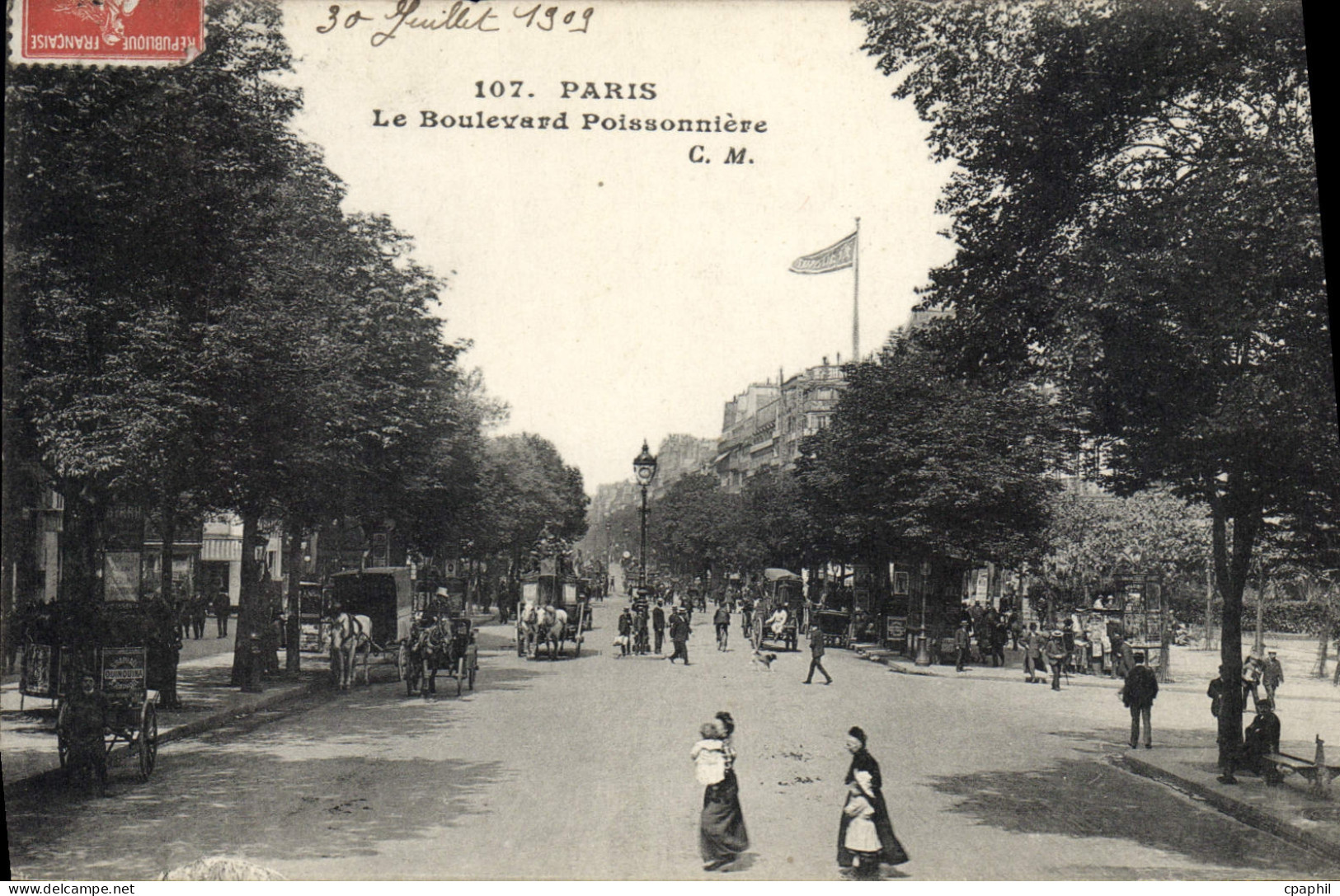 CPA Paris Le Boulevard Poissonniere