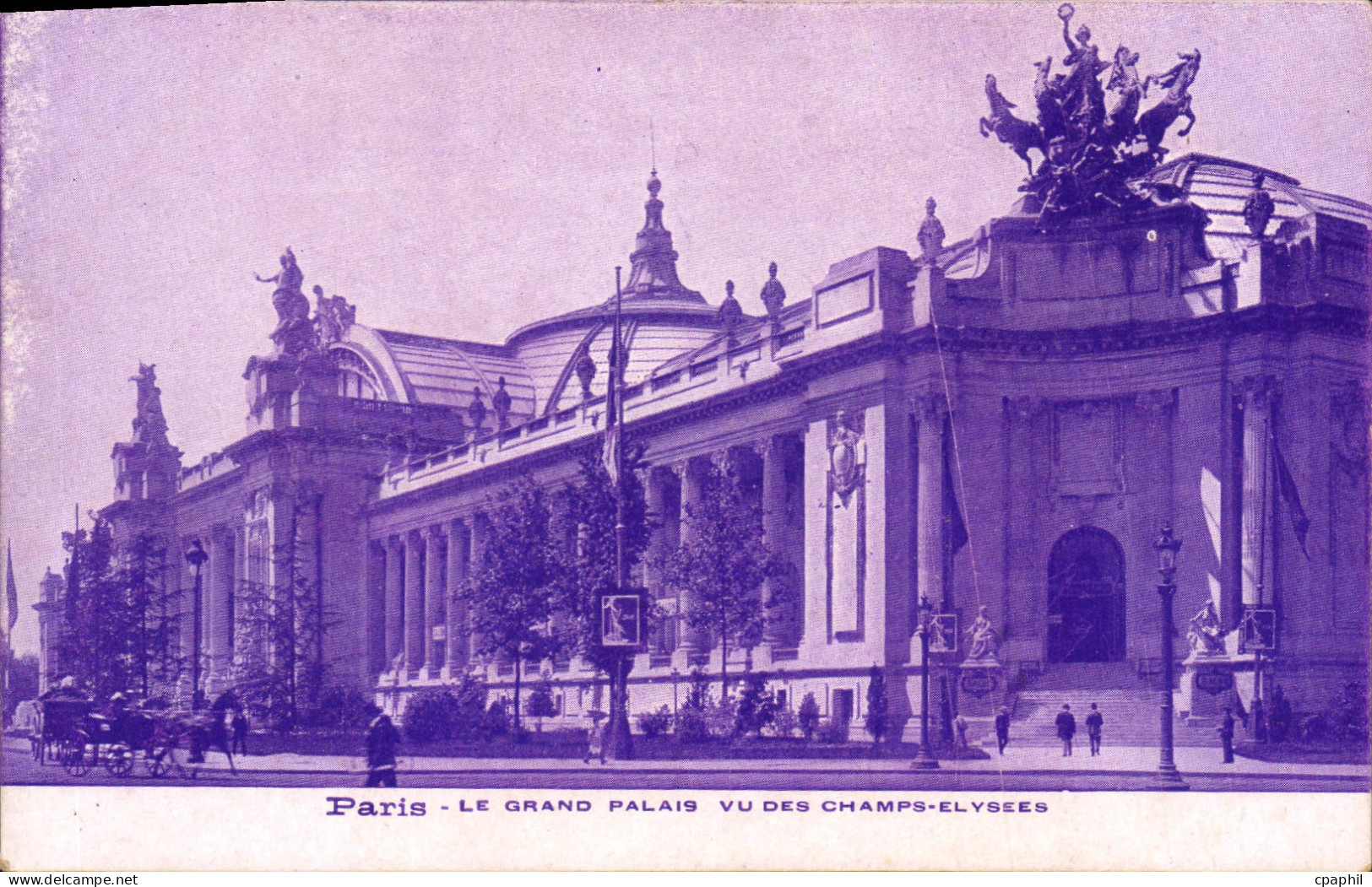 CPA Paris Le Grand Palais vu des Champs Elysees