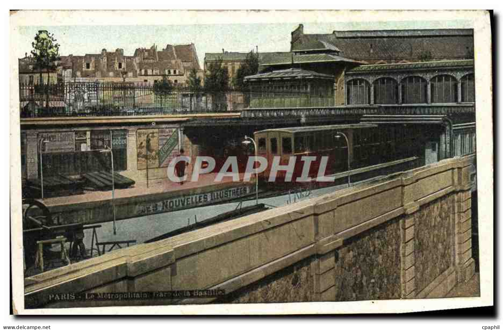 CPA Paris Le Metropolitain Metro Bastille