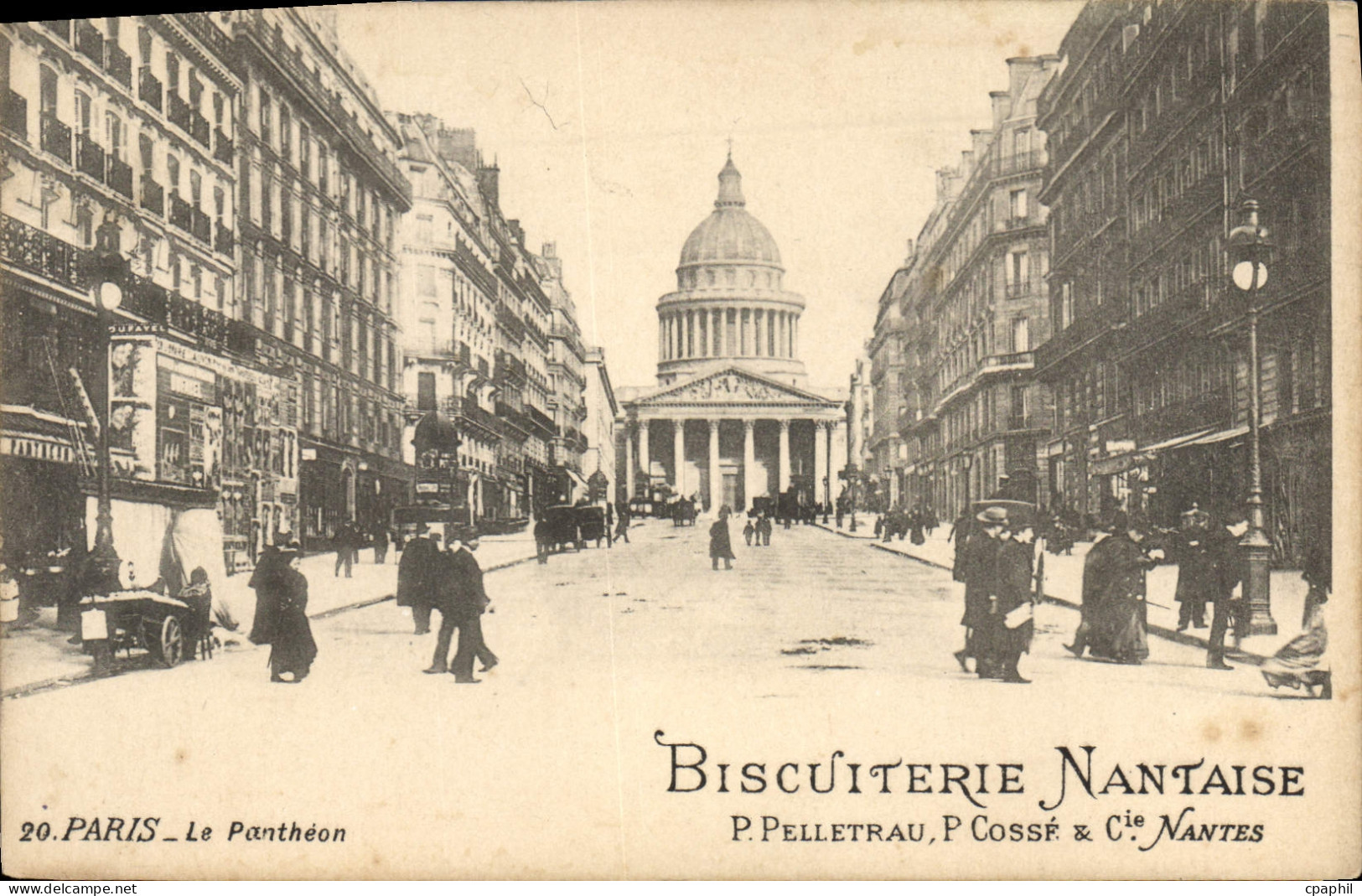CPA Paris Le Pantheon Biscuiterie Nantaise