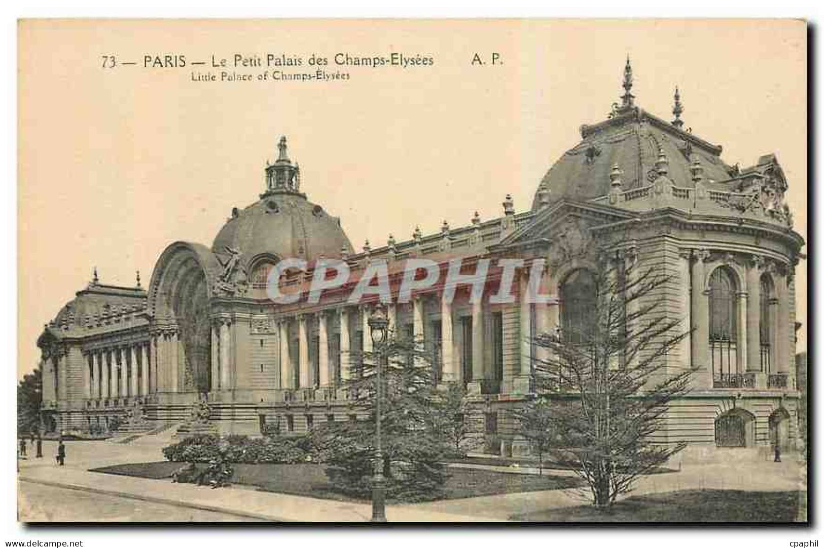CPA Paris le Petit Palais des Champs Elysees