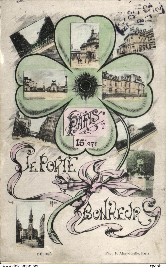 CPA Paris Le Porte Bonheur Trefle