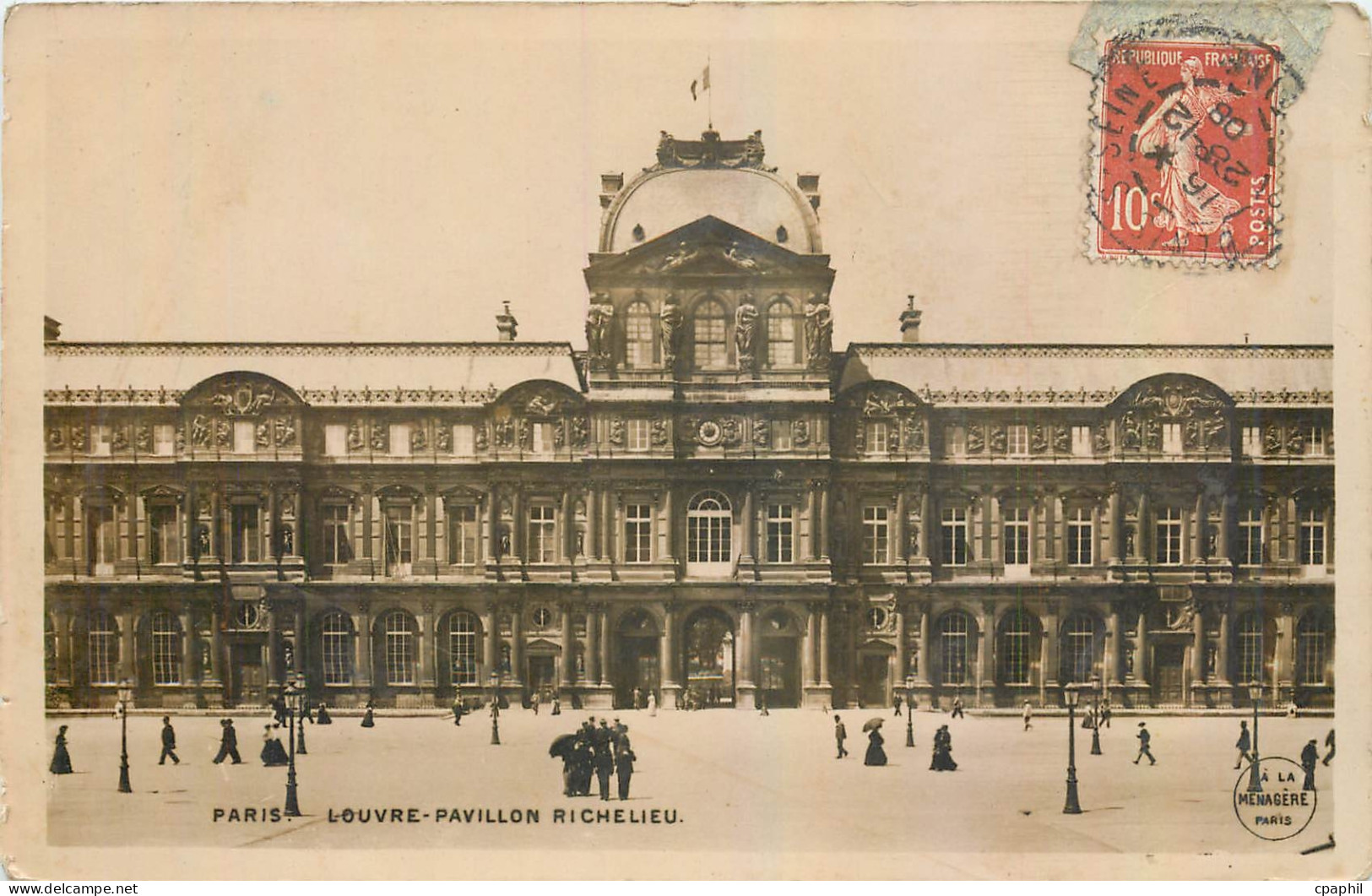 CPA Paris Louvre Pavillon Richelieu