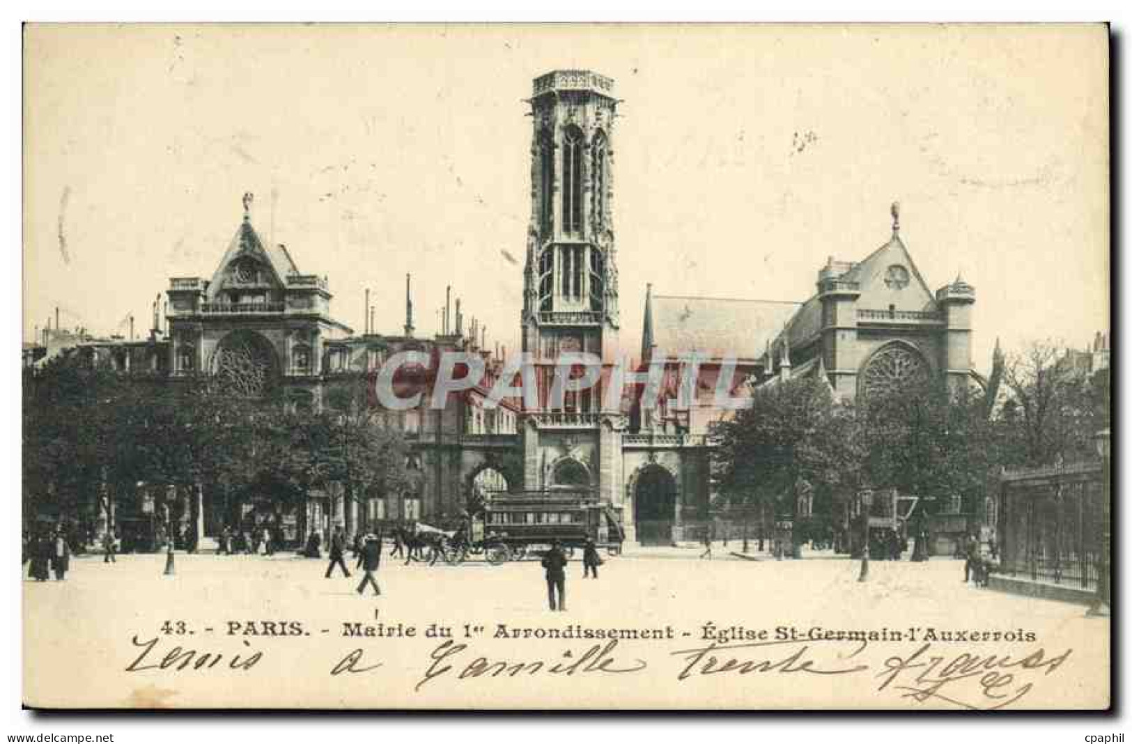CPA Paris Mairie de l Arrondissement Eglise St Gernain l Auxerrois