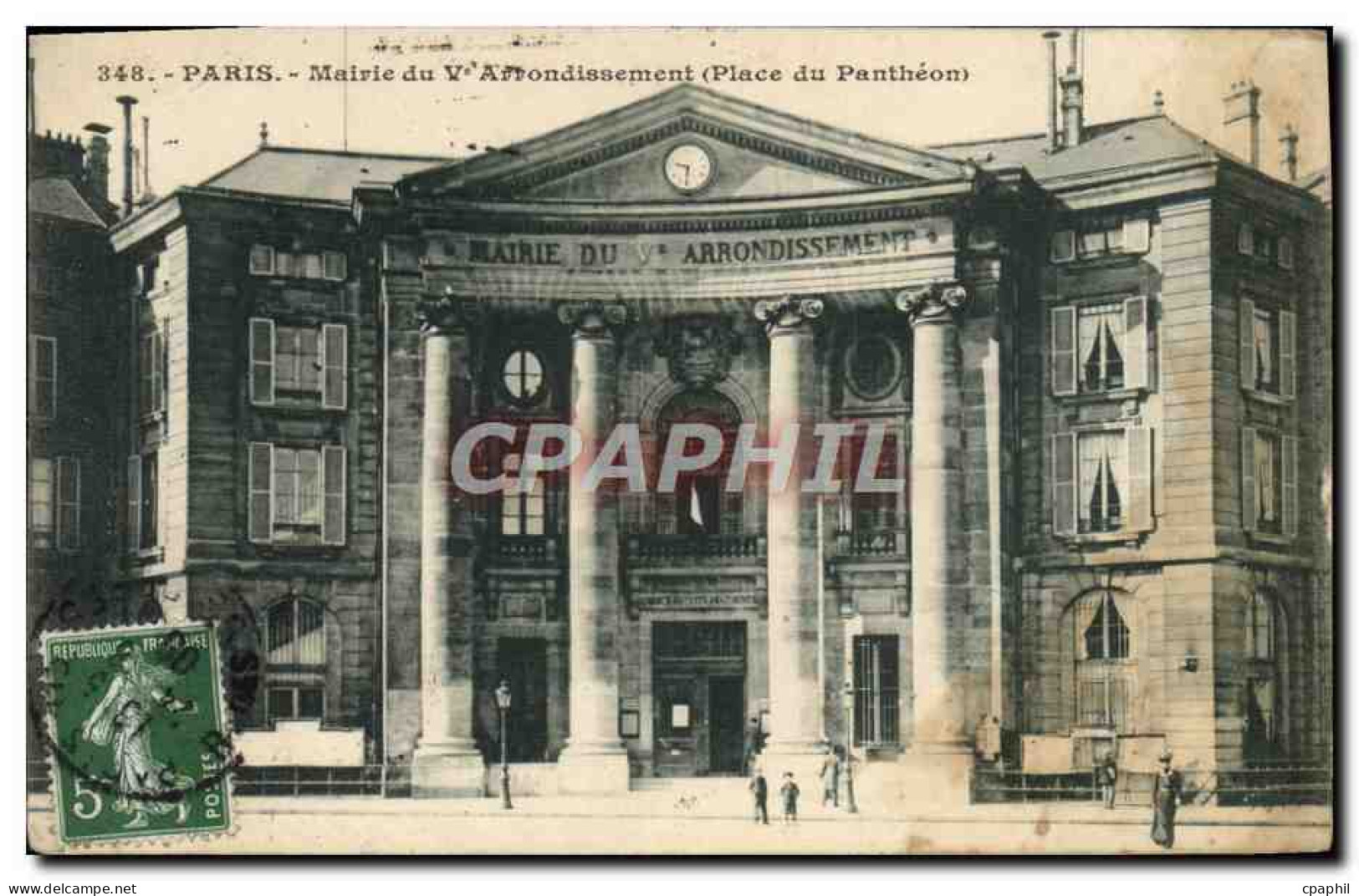 CPA Paris Mairie Du 5eme Arrondissement Place du Pantheon