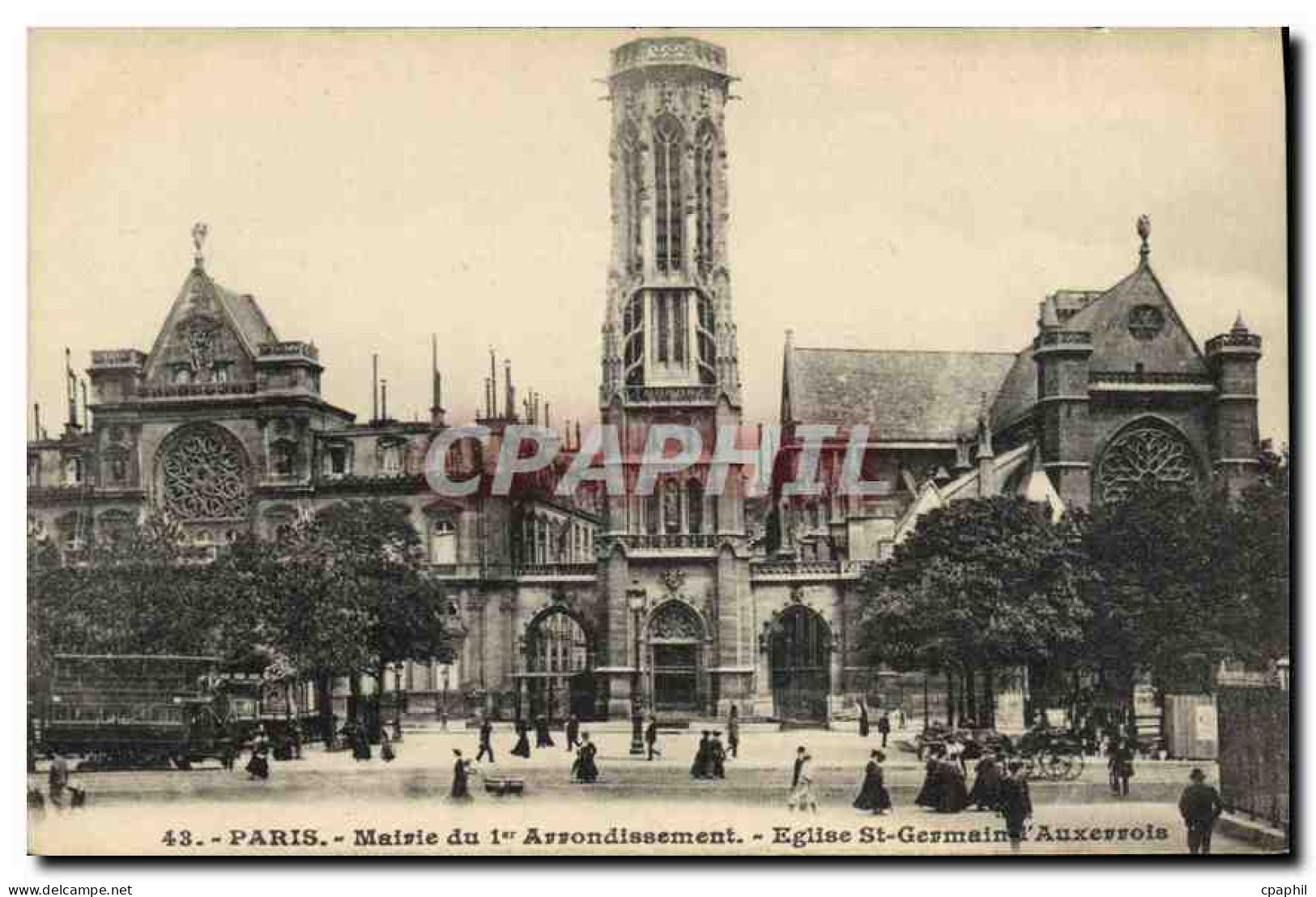 CPA Paris Mairie du Ier Arrondissement eglise St germain l'Auxerrois