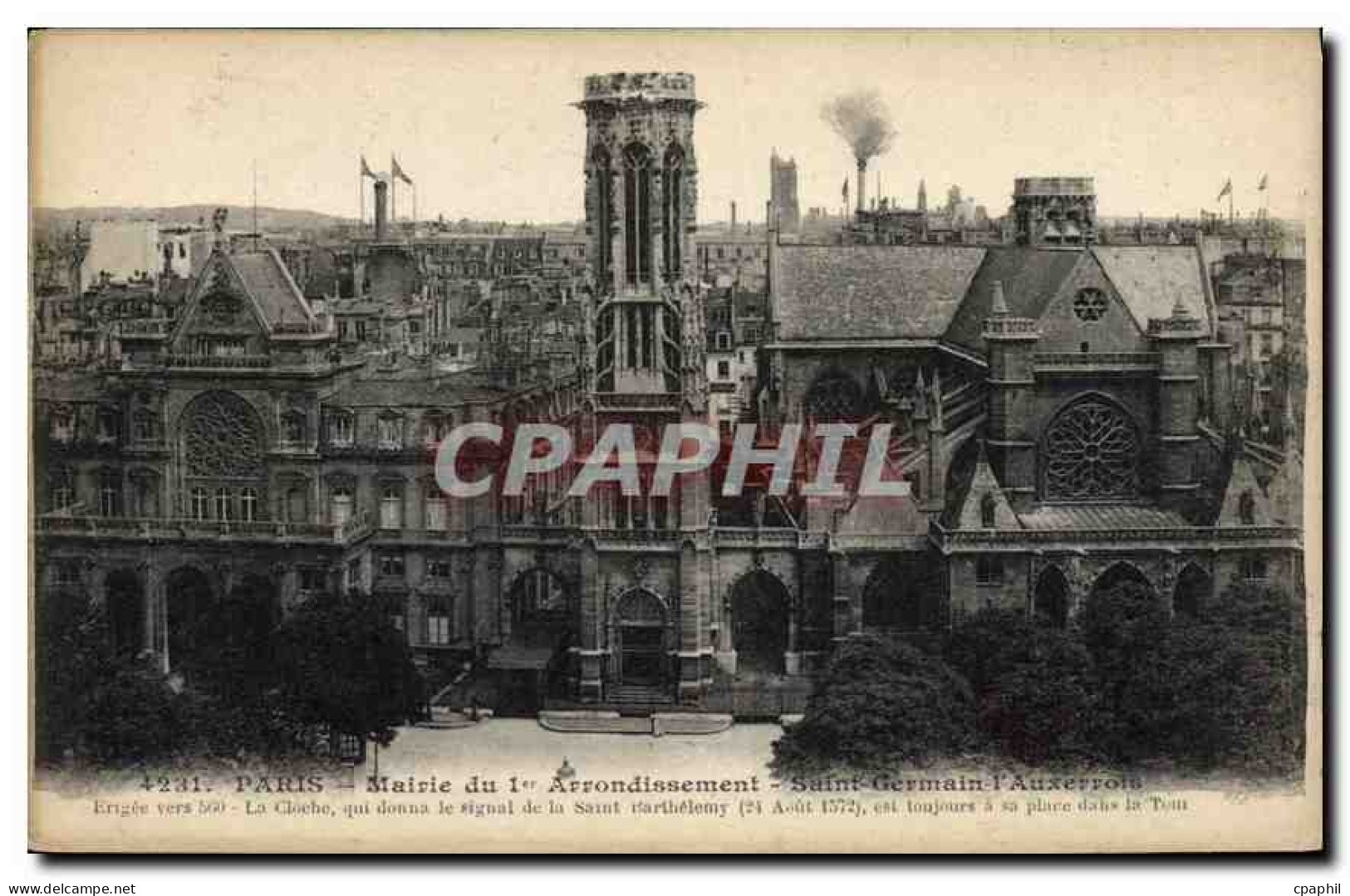 CPA paris Mairie du Ier Arrondissement Saint dermain l'Auxerrois