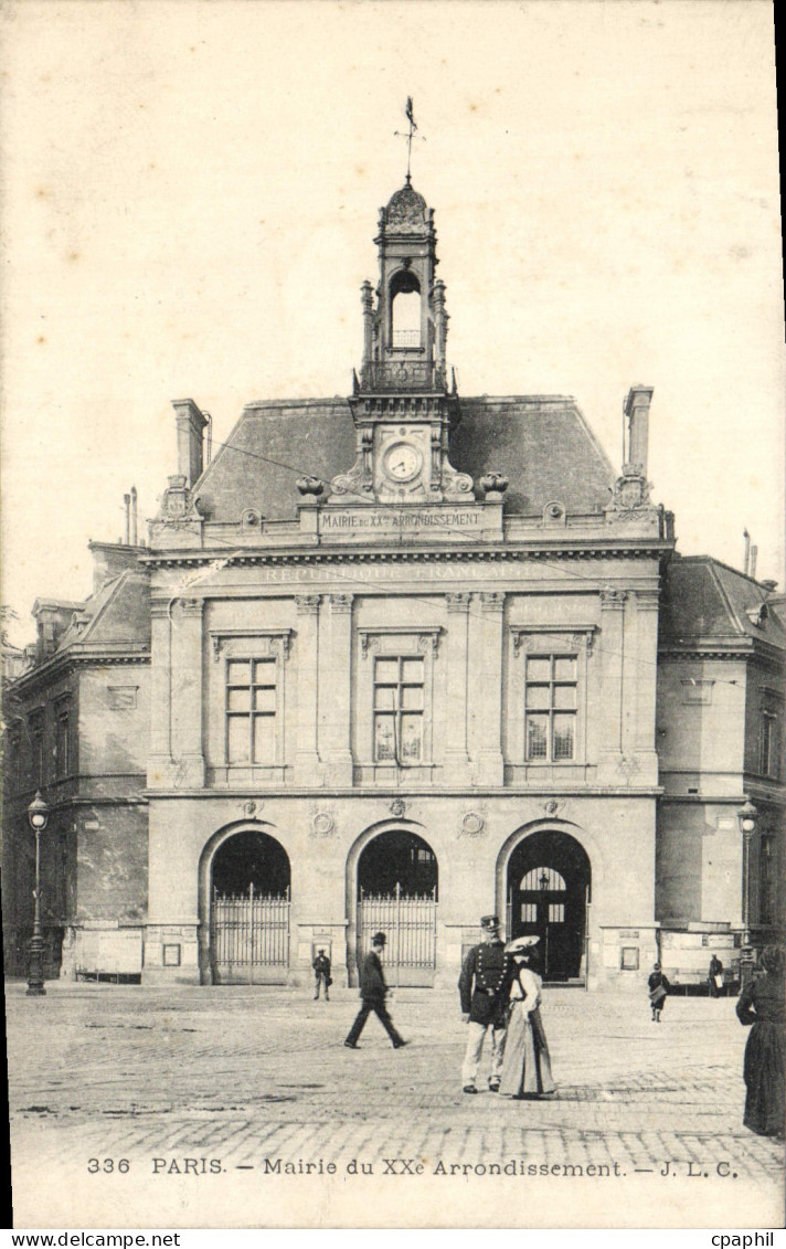 CPA Paris Mairie Du XXème Arrondissement