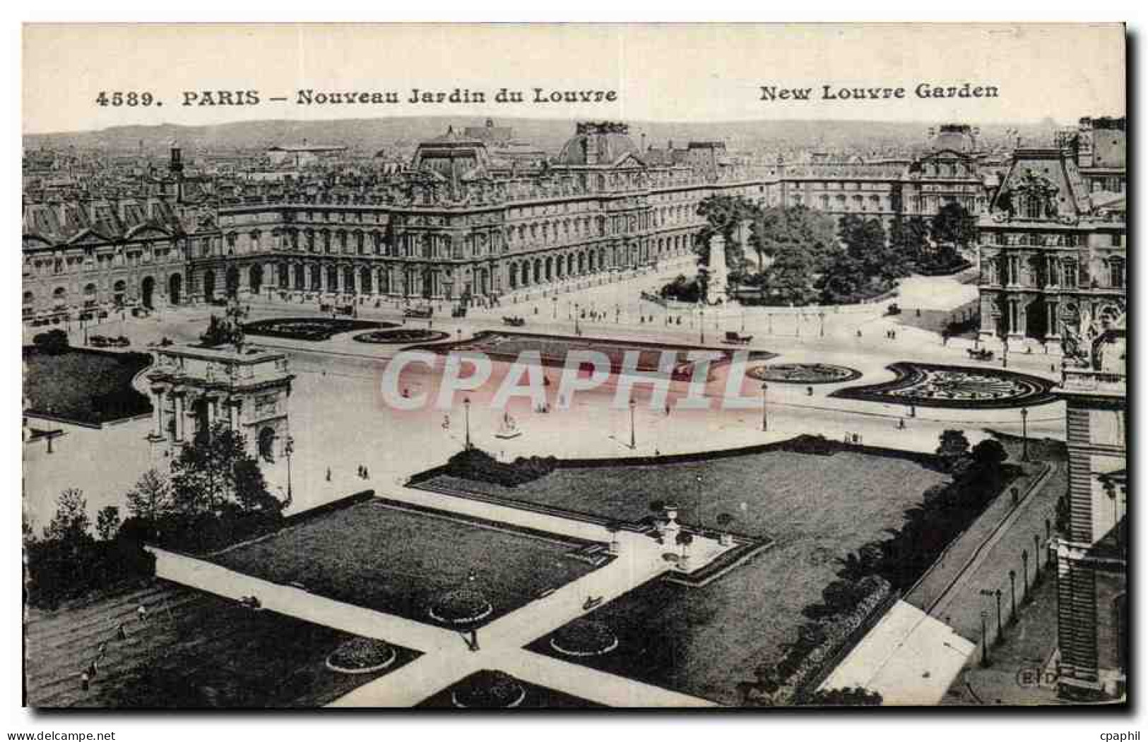 CPA Paris Nouveau Jardin du Louvre