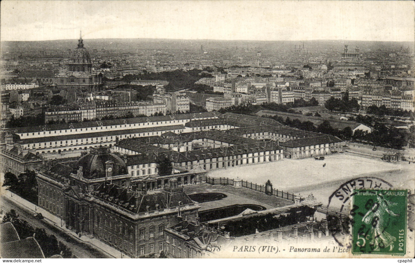 CPA Paris Panorama de l'Ecole militaire