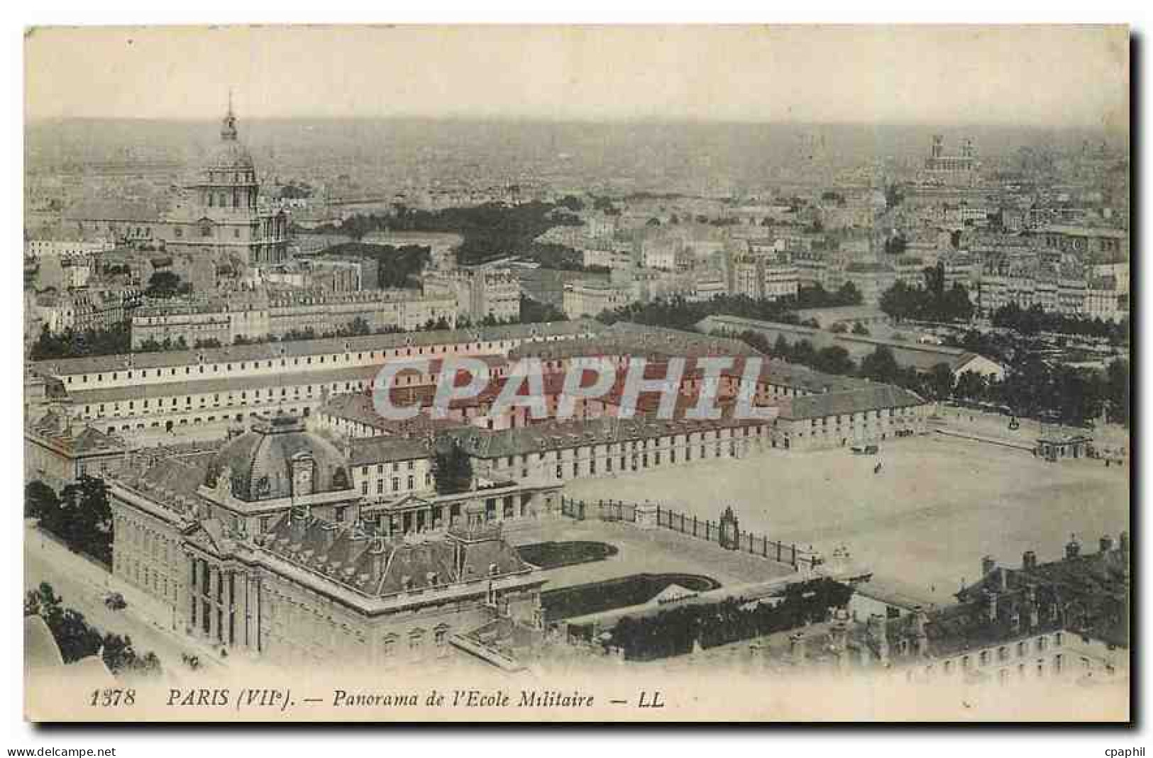 CPA Paris Panorama de l'Ecole Militaire