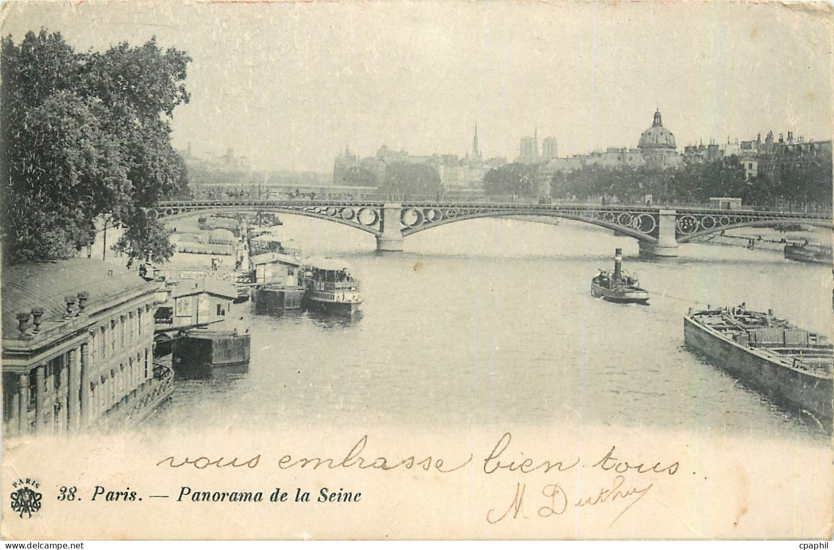 CPA Paris Panorama de la Seine