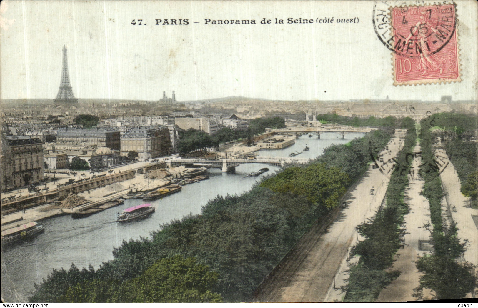 CPA Paris Panorama de La Seine