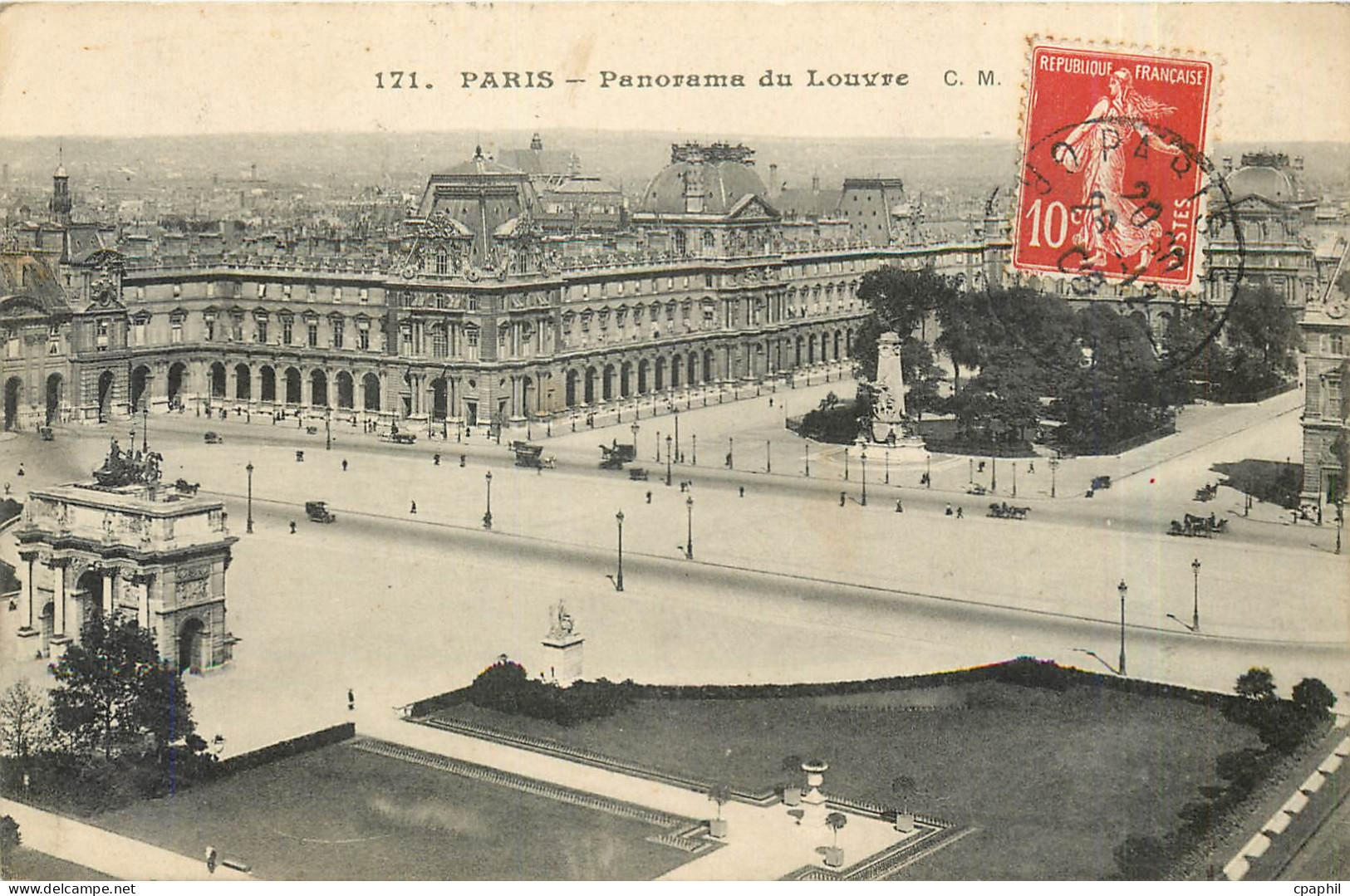 CPA Paris - Panorama du Louvre