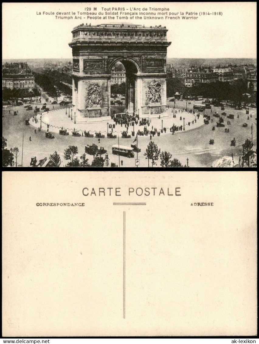 CPA Paris Pariser Triumphbogen Arc de Triomphe de l’Étoile 1910