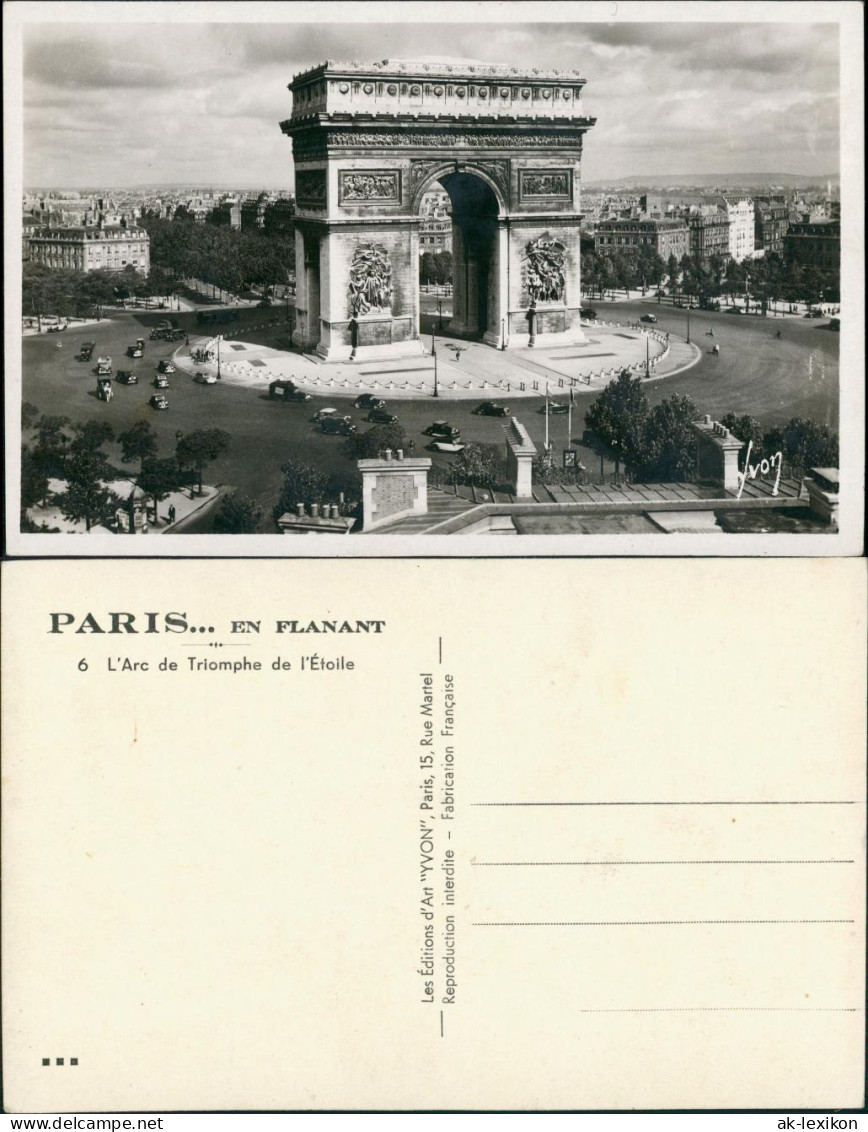 CPA Paris Pariser Triumphbogen Arc de Triomphe de l’Étoile 1950